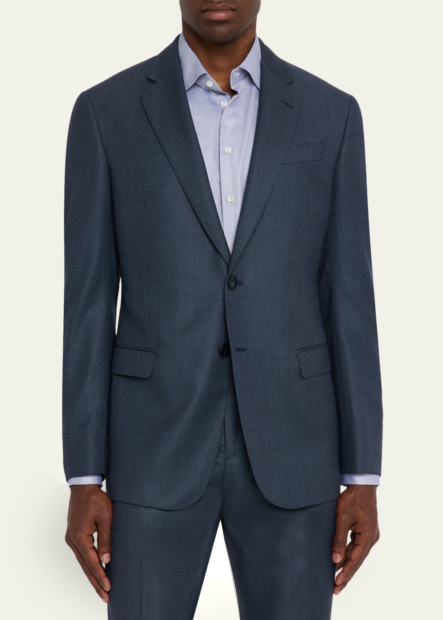 Giorgio Armani Men's Wool and Cashmere Soft Two-Piece Suit Image 4 of 8