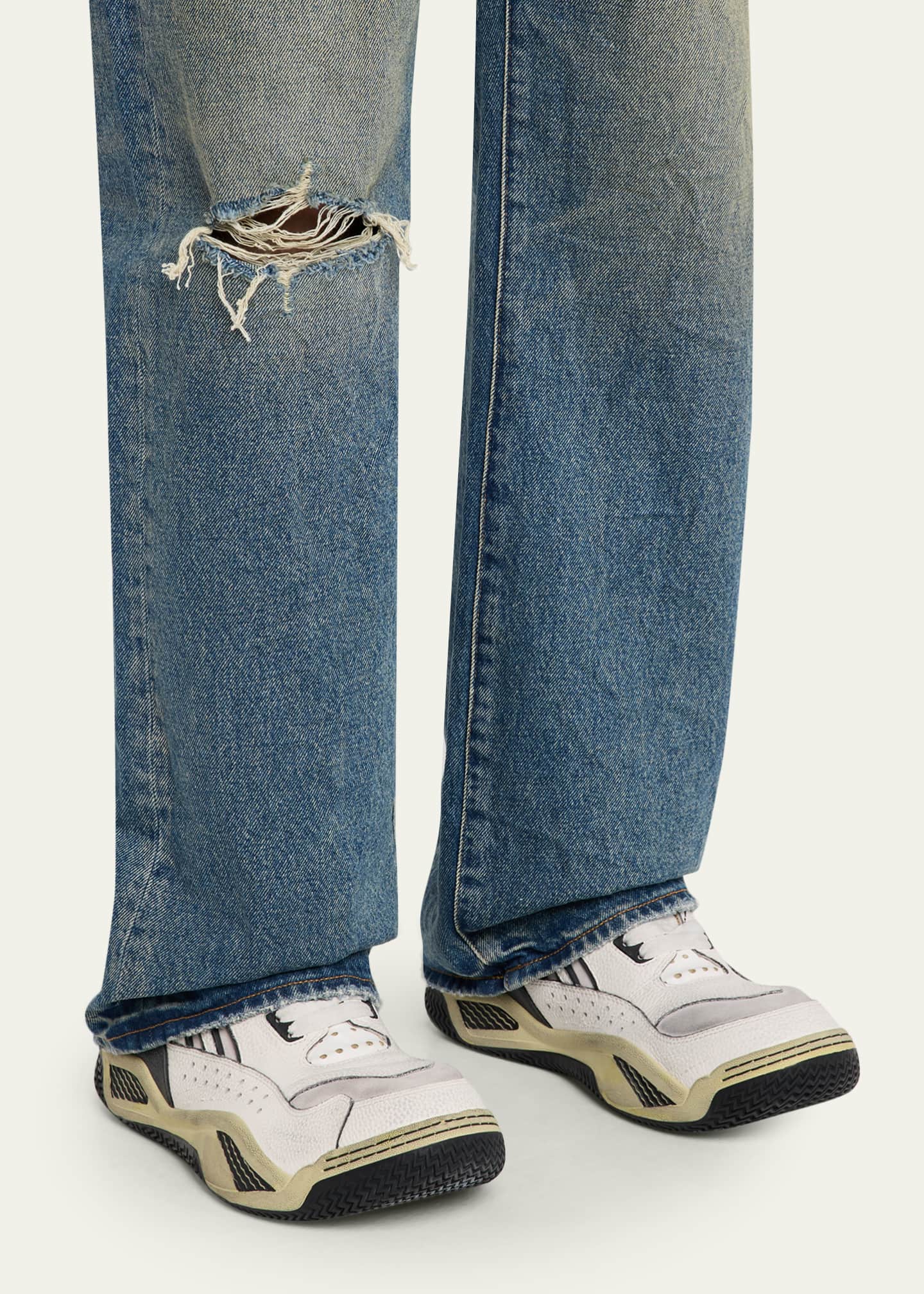 HED MAYNER × REEBOK BLACKTOP 　ヘドメイナー Reebok x Hed Mayner Men's Blacktop Leather High-Top Sneakers