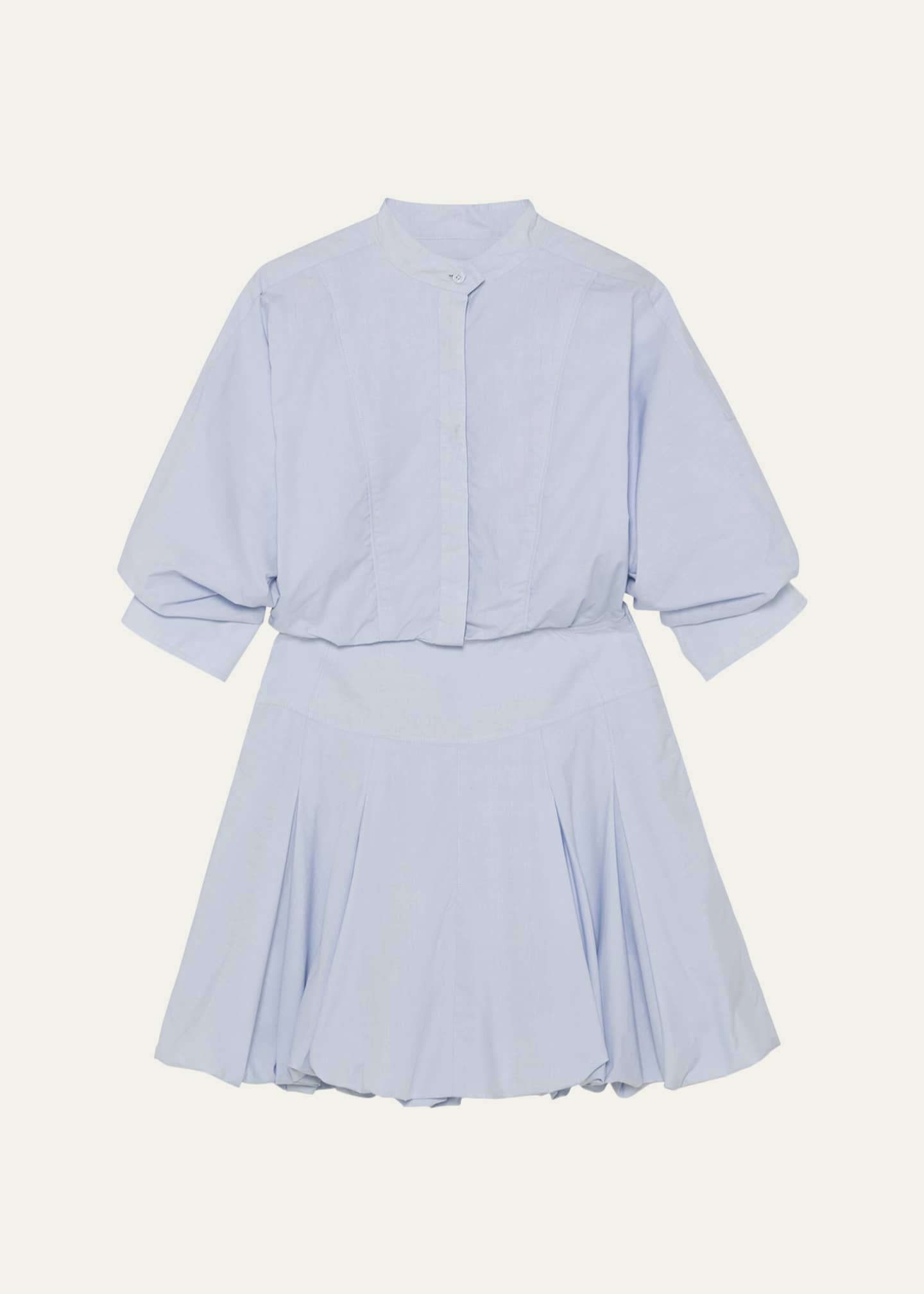 SIMKHAI Effie Mini Bubble Shirtdress Image 1 of 5