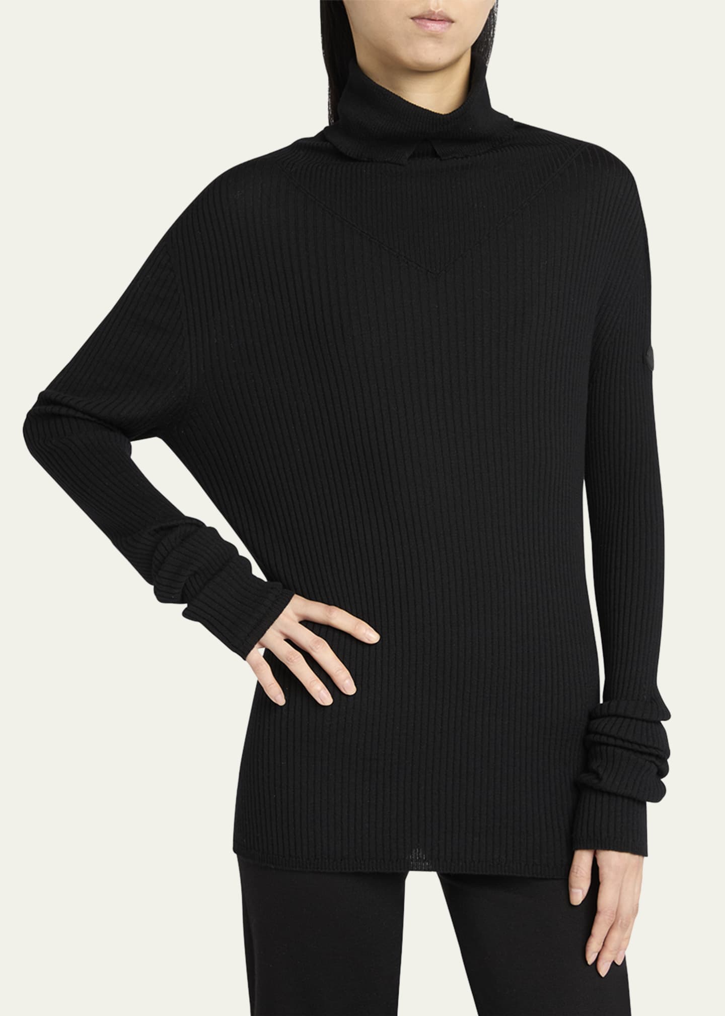 Turtleneck Sweater by Moncler x EE72 by Edward Enninful in Merino Wool