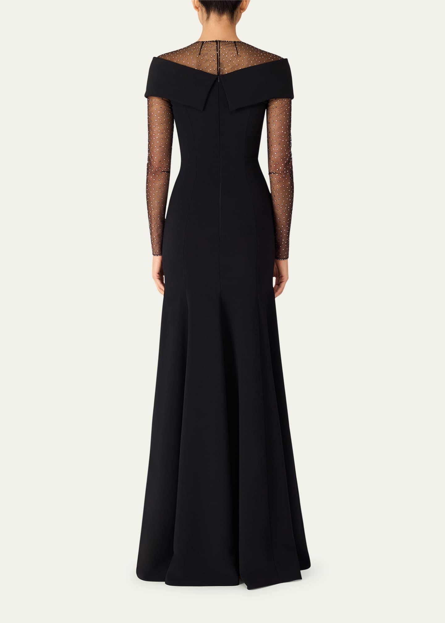 Jenny Packham Etienne Crystal Illusion Off-The-Shoulder Gown Image 3 of 3