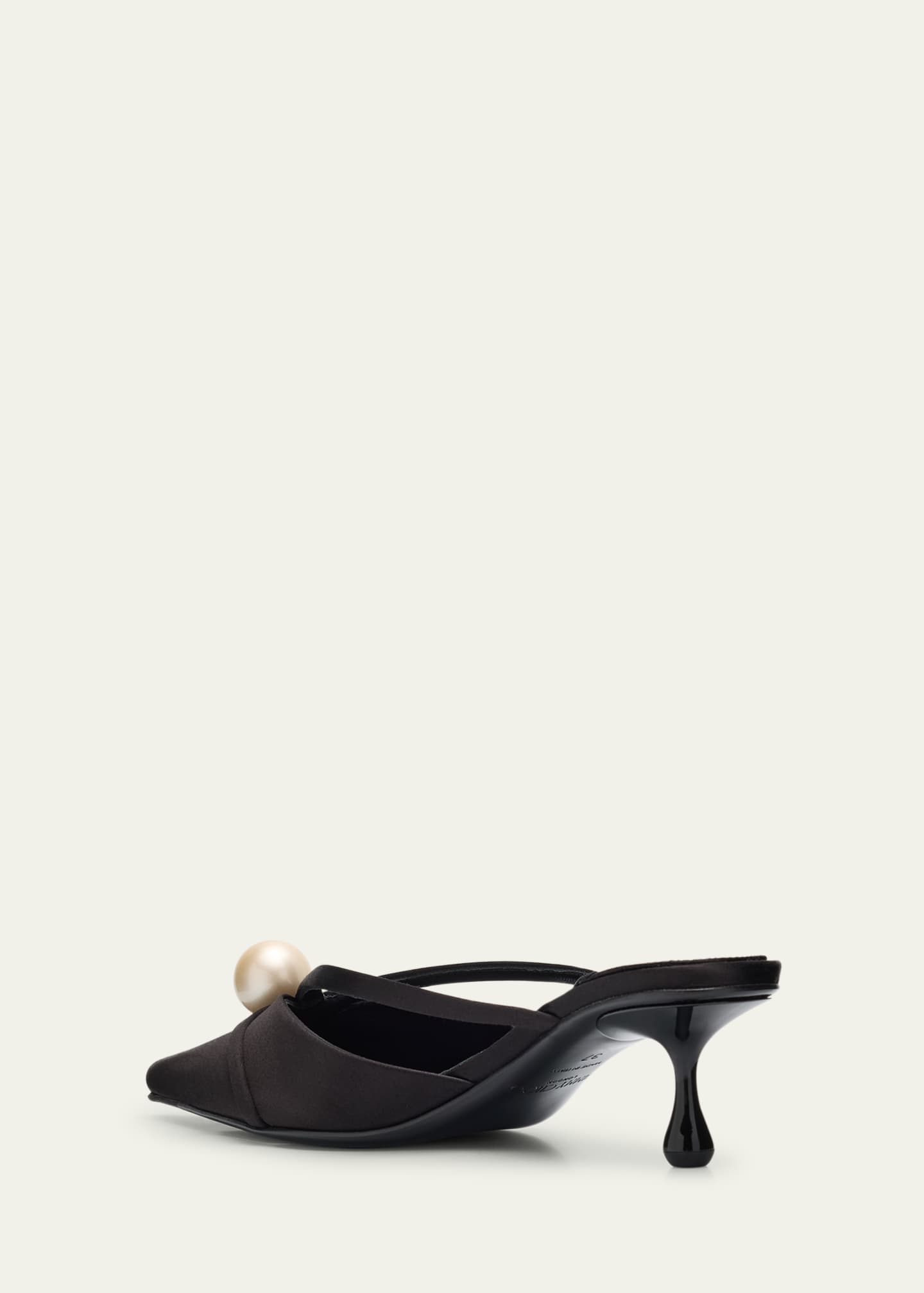 Jimmy Choo Sana 50 Satin Mules Image 2 of 4