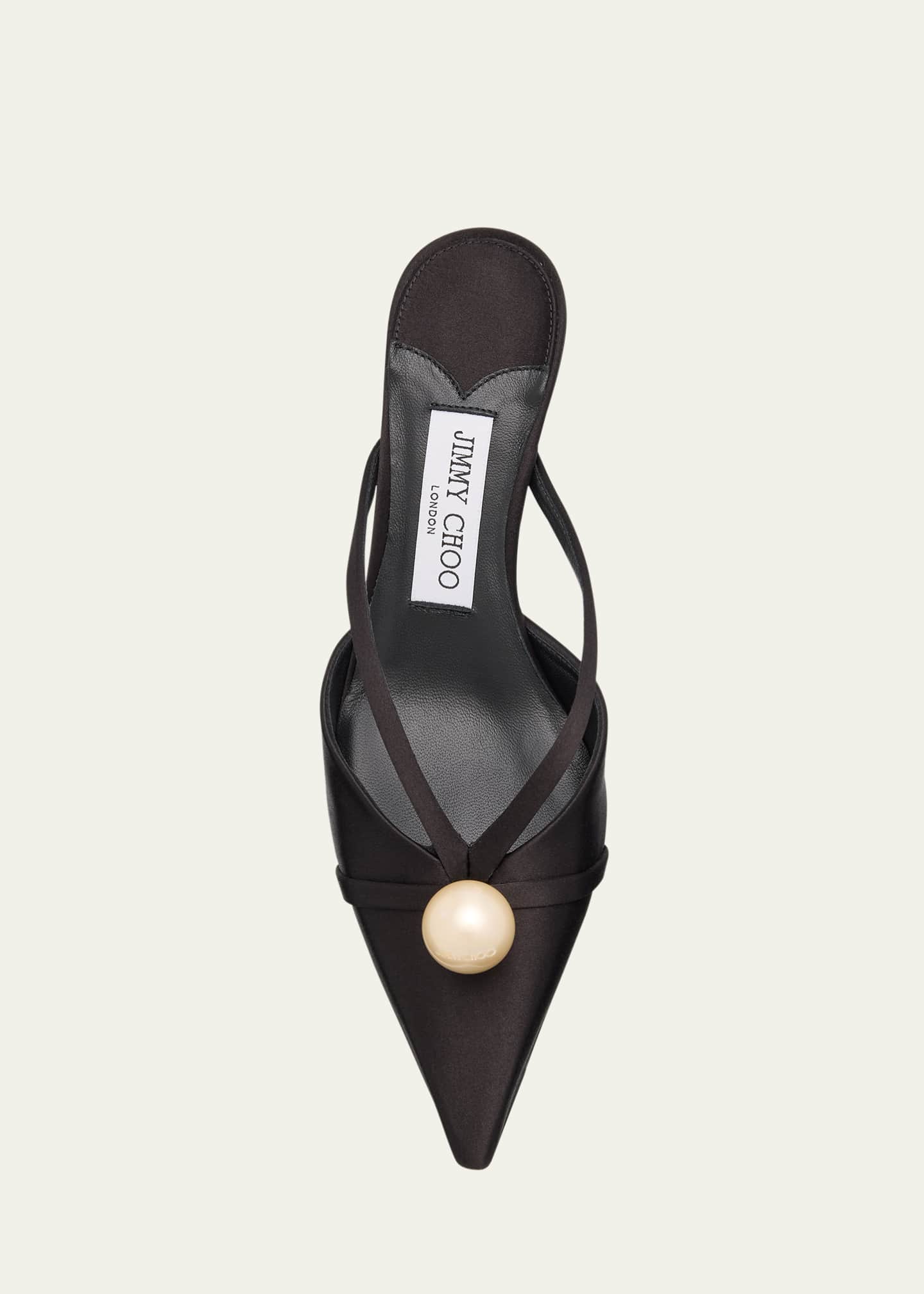 Jimmy Choo Sana 50 Satin Mules Image 4 of 4