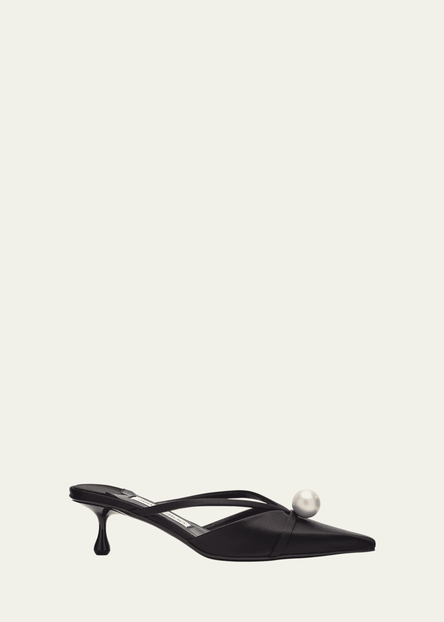 Jimmy Choo Sana 50 Satin Mules Image 1 of 4
