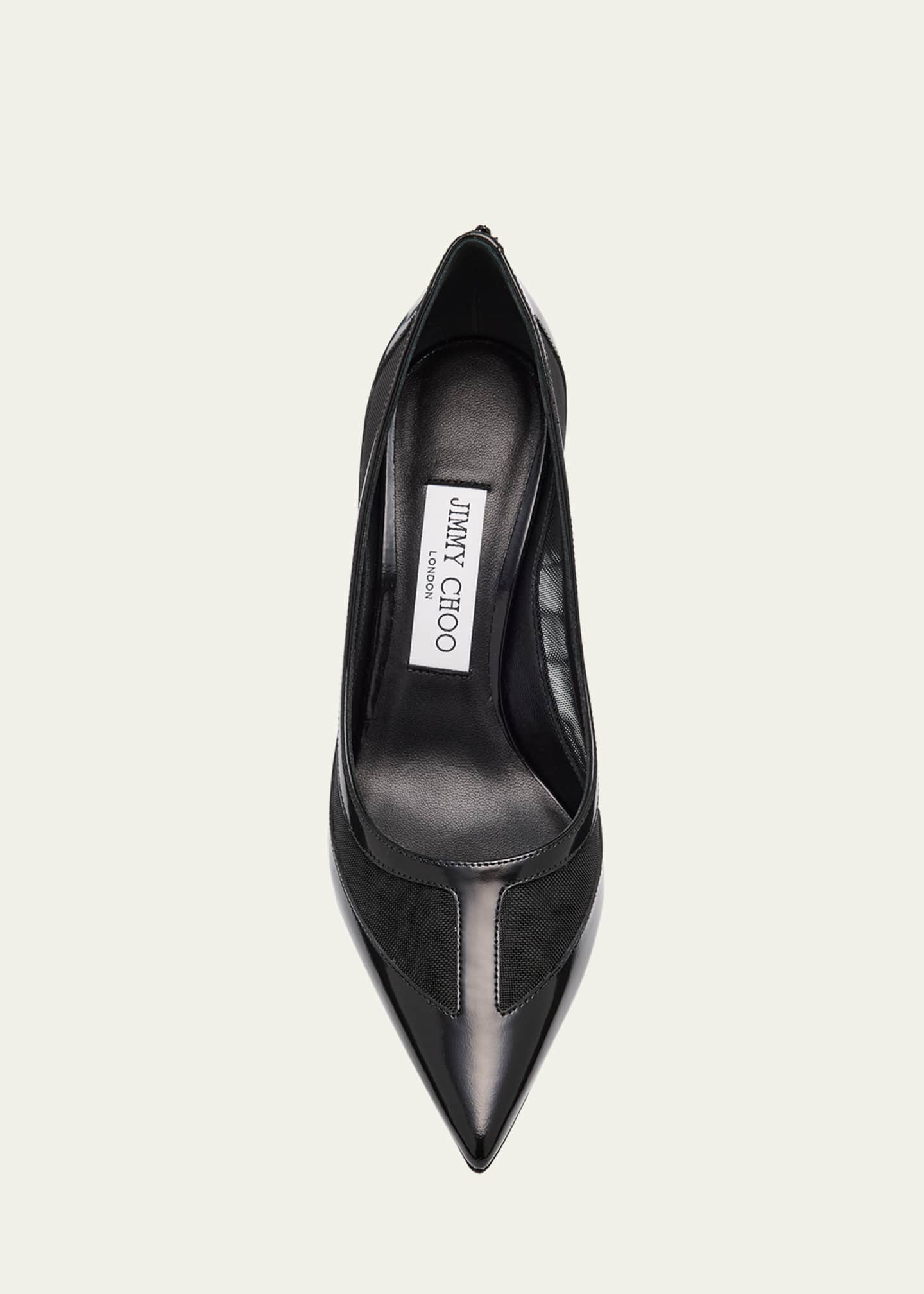 Jimmy Choo Love 85 Spazzolato Mesh Pumps Image 4 of 4