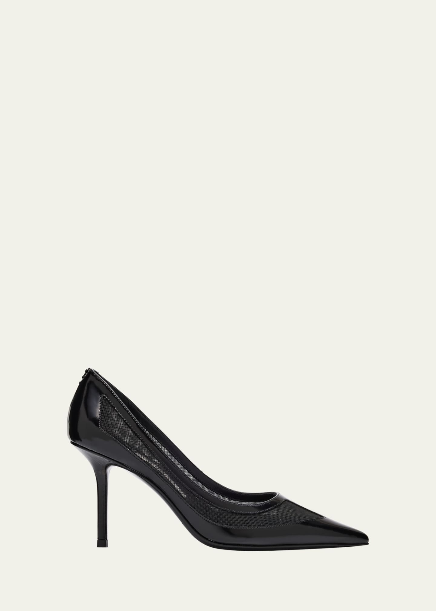 Jimmy Choo Love 85 Spazzolato Mesh Pumps Image 1 of 4