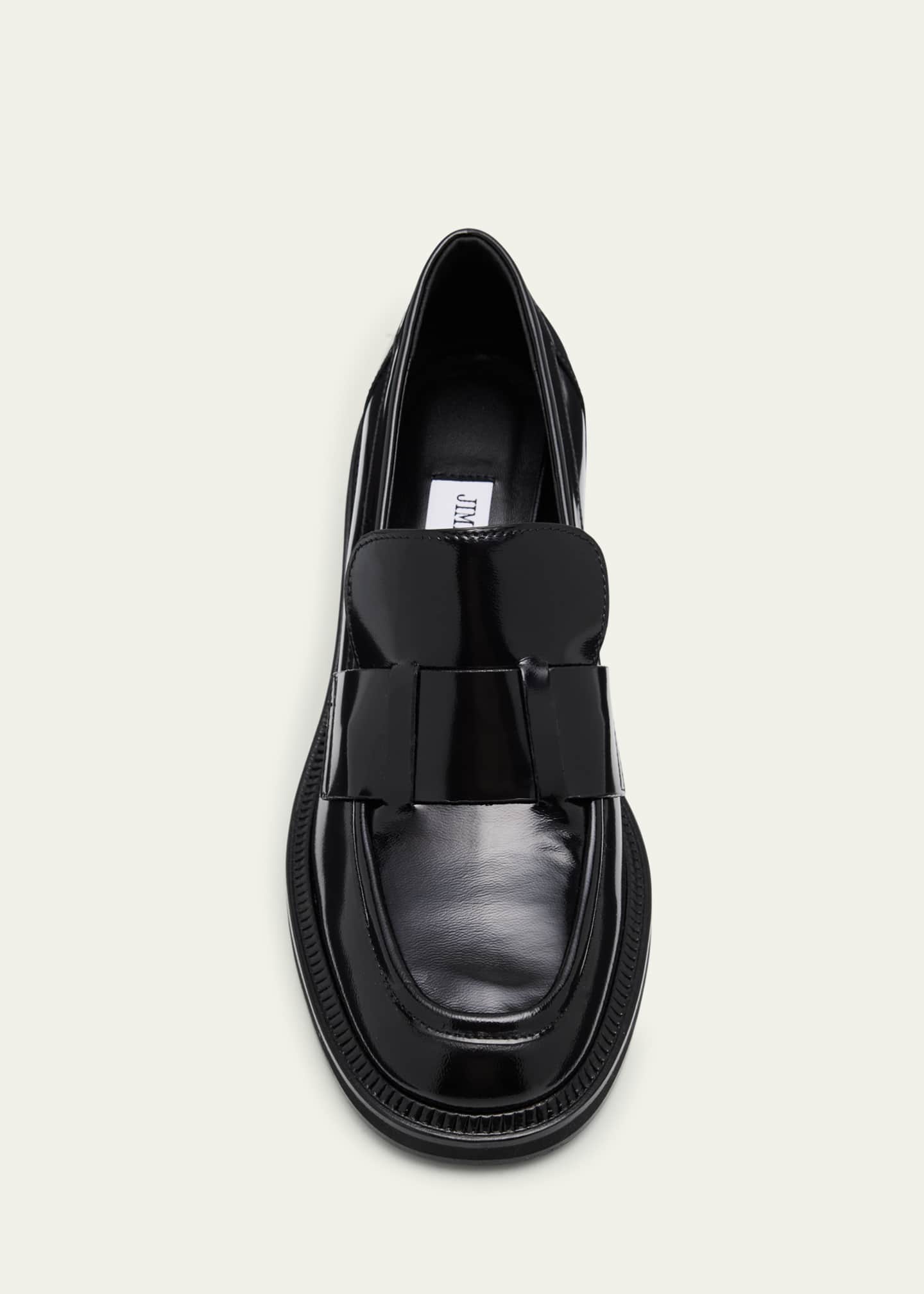 【良品】JIMMY CHOO 本革 40 BLACK〈参考価格136,400円〉 Marlow Diamond/M | Black Calf Leather Shoe | JIMMY CHOO