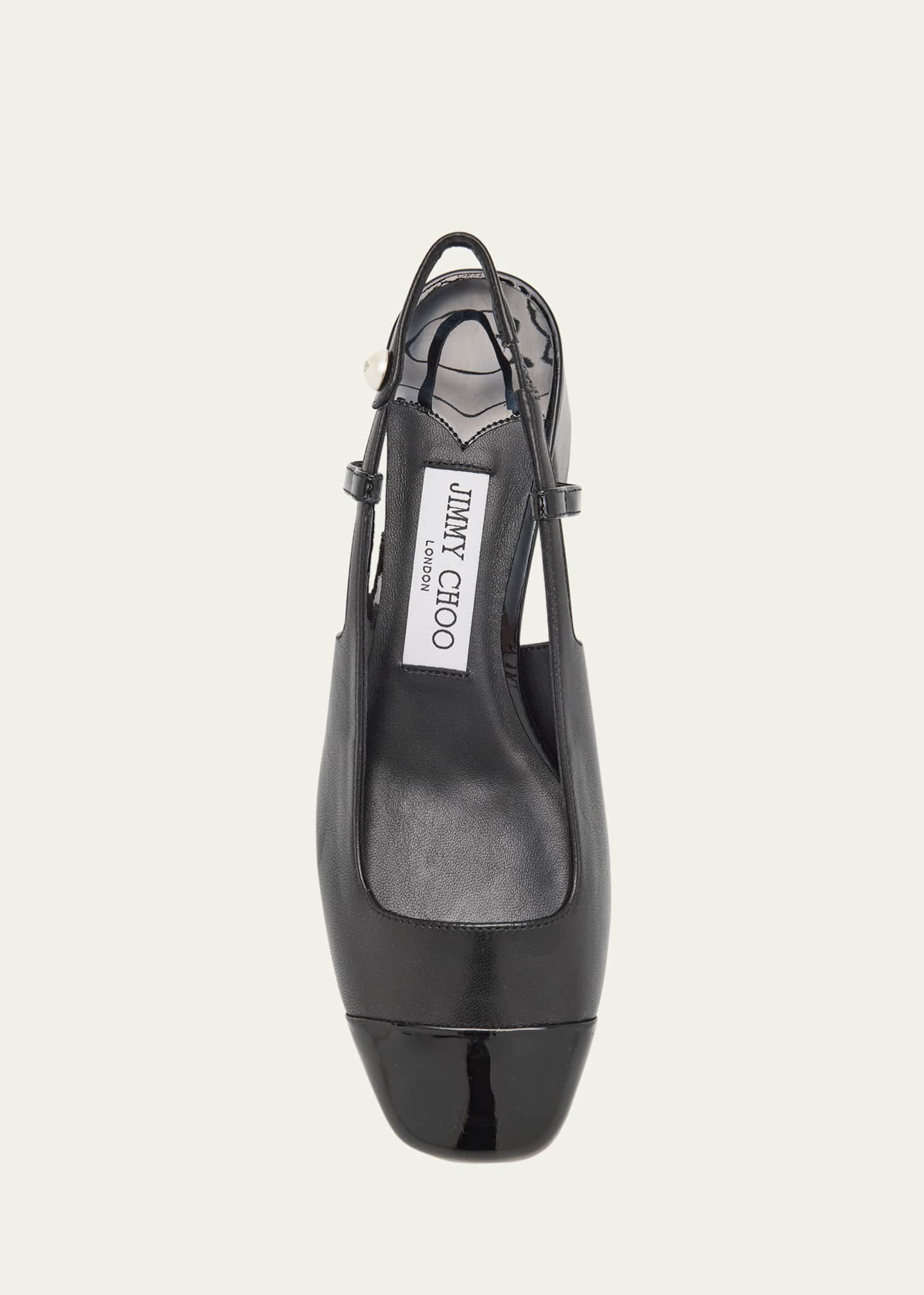 Jimmy Choo Elisa Leather Slingback Pumps Image 4 of 4