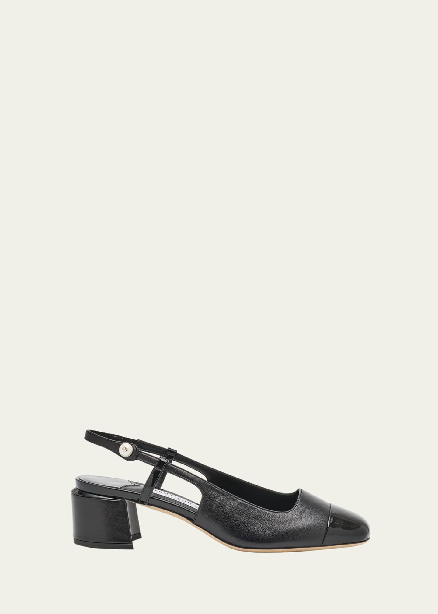 Jimmy Choo Elisa Leather Slingback Pumps Image 1 of 4
