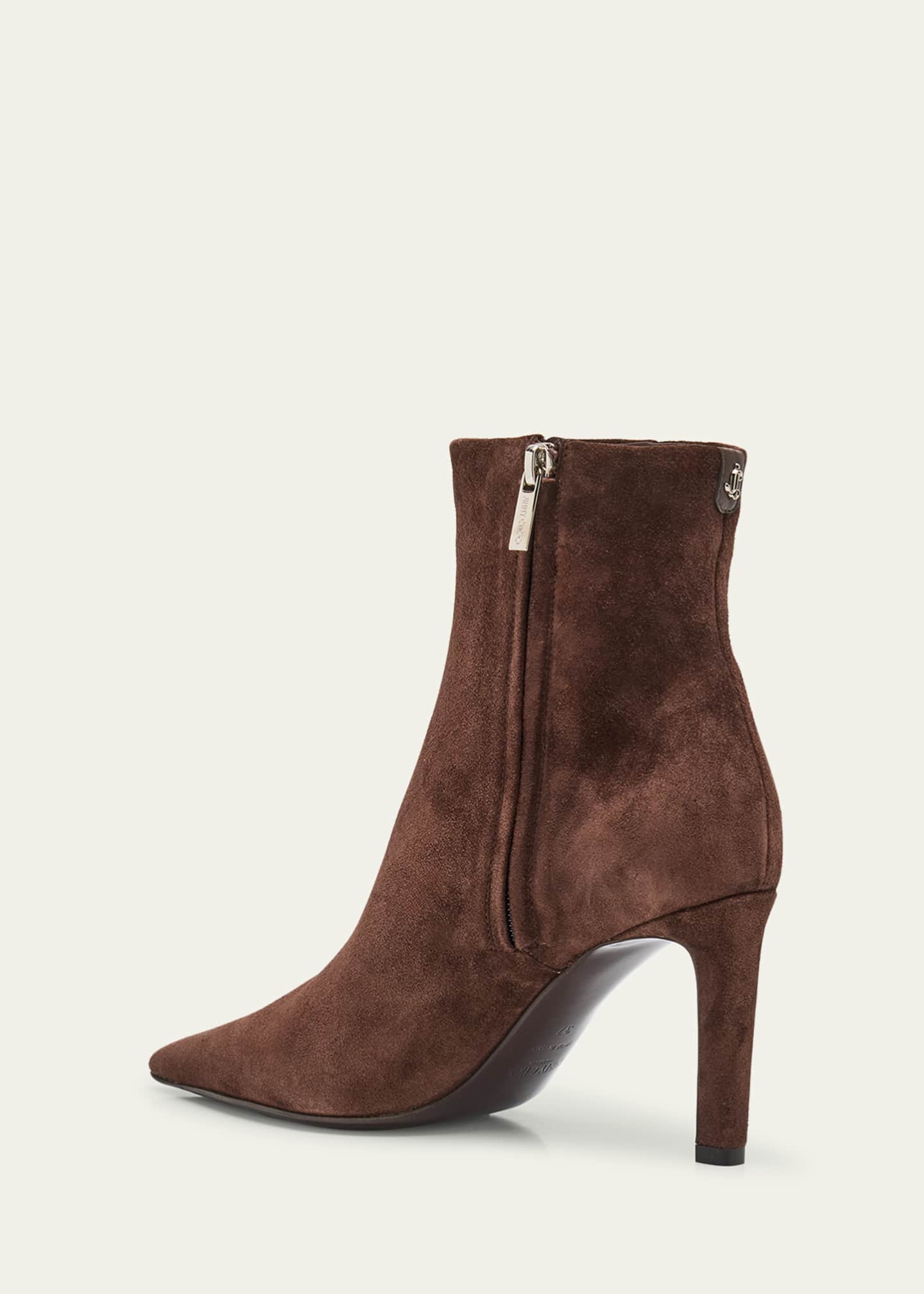 Jimmy Choo Frankie Velvet Suede Ankle Boots - Bergdorf Goodman