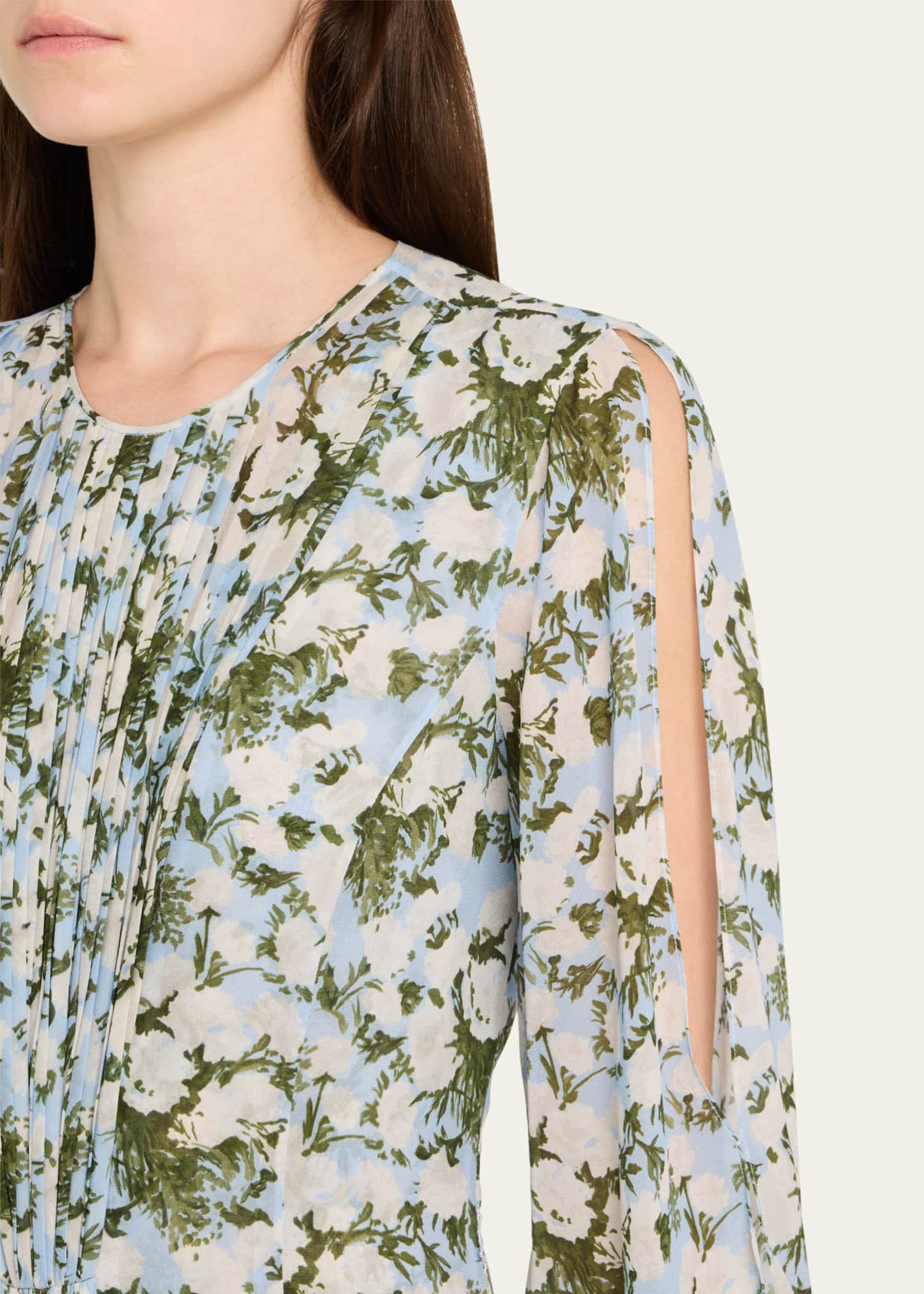Prabal Gurung Long-Sleeve Floral Maxi Dress Image 5 of 5