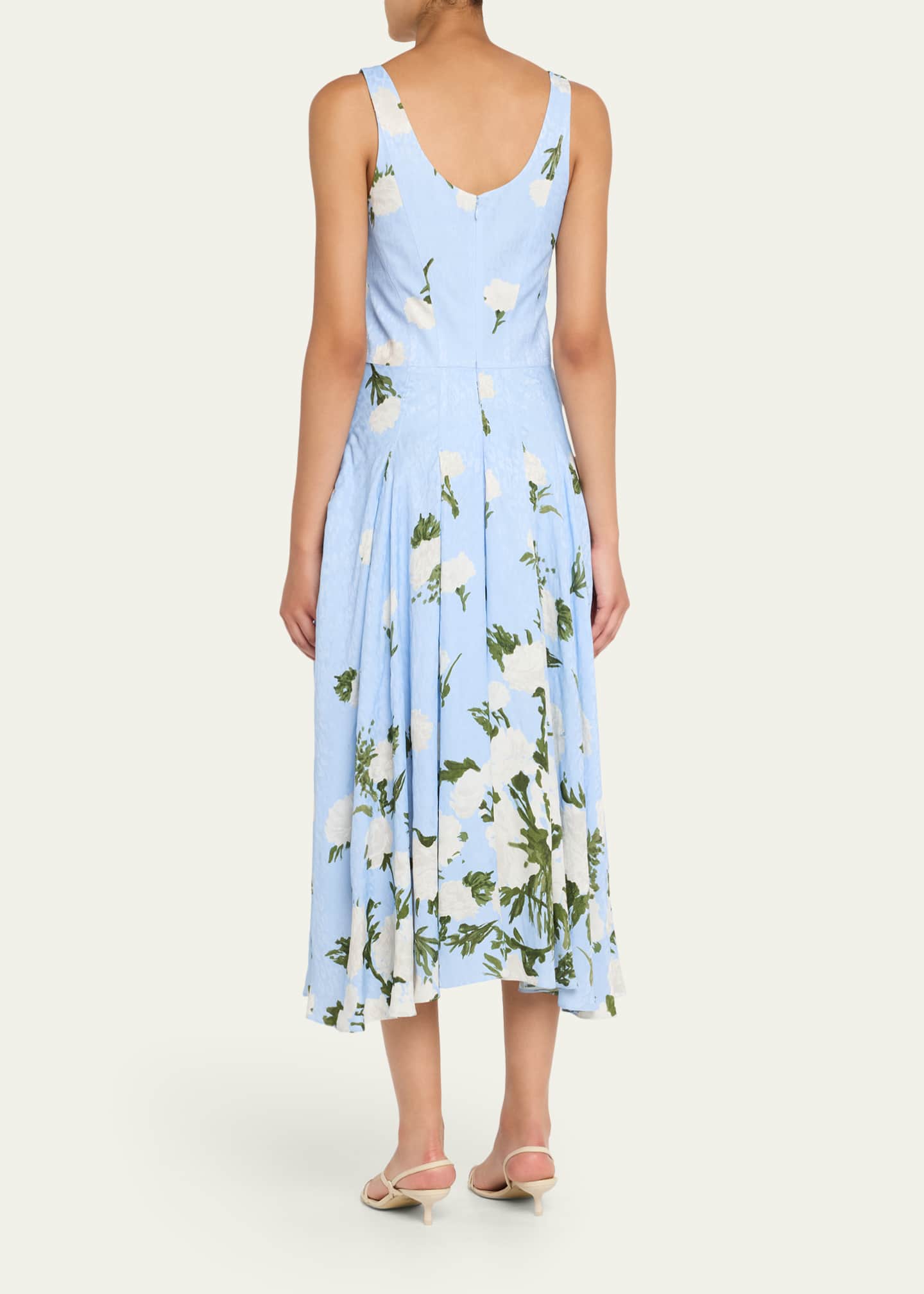 Prabal Gurung Floral-Printed Midi Dress Image 3 of 5