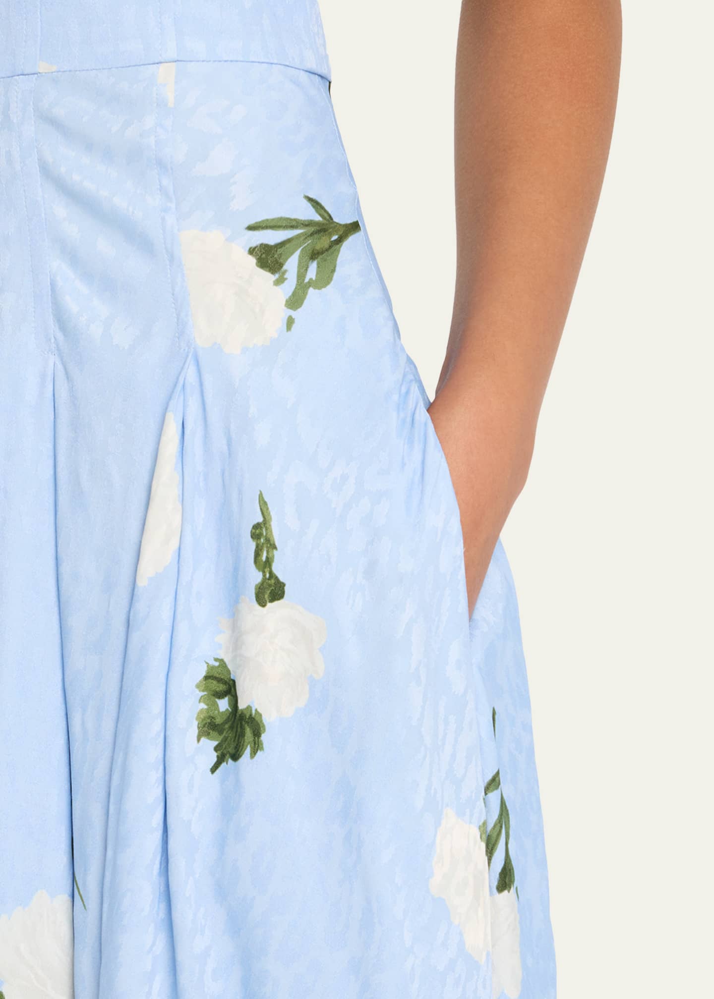Prabal Gurung Floral-Printed Midi Dress Image 5 of 5
