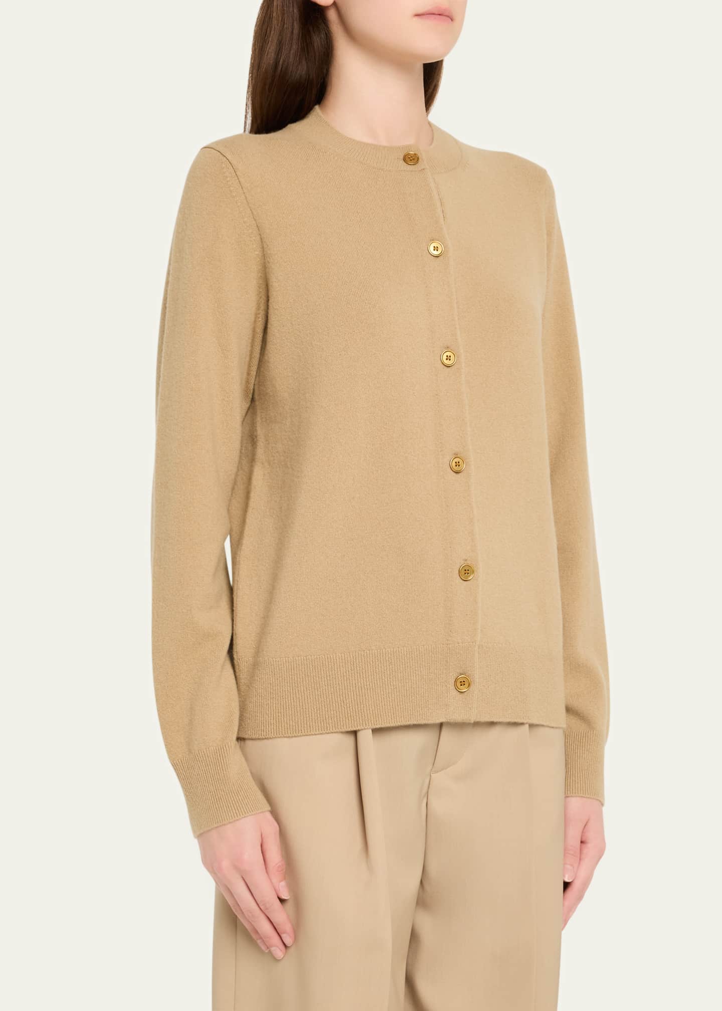 Burberry Cashmere Crewneck Cardigan Image 4 of 5