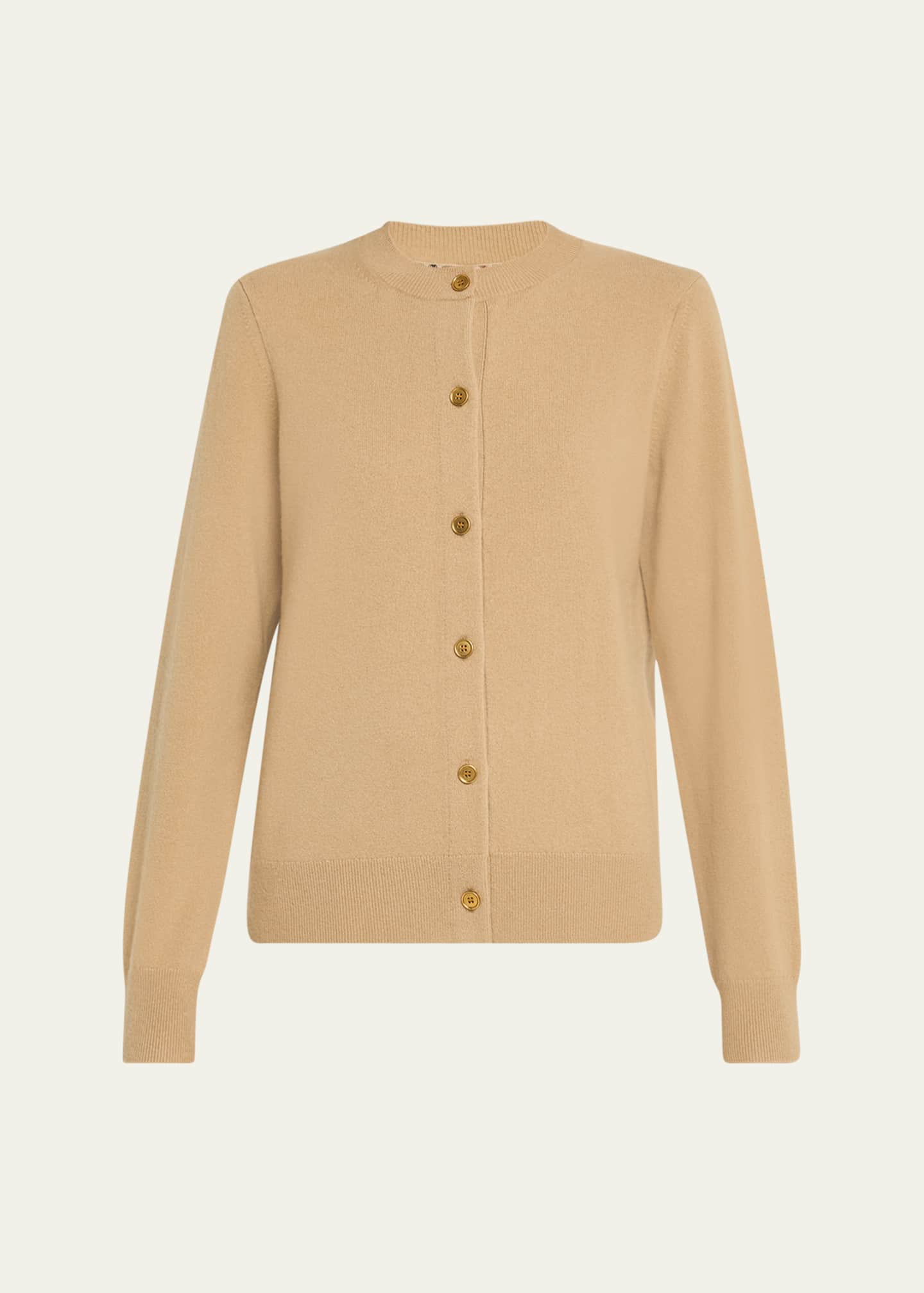 Burberry Cashmere Crewneck Cardigan Image 1 of 5