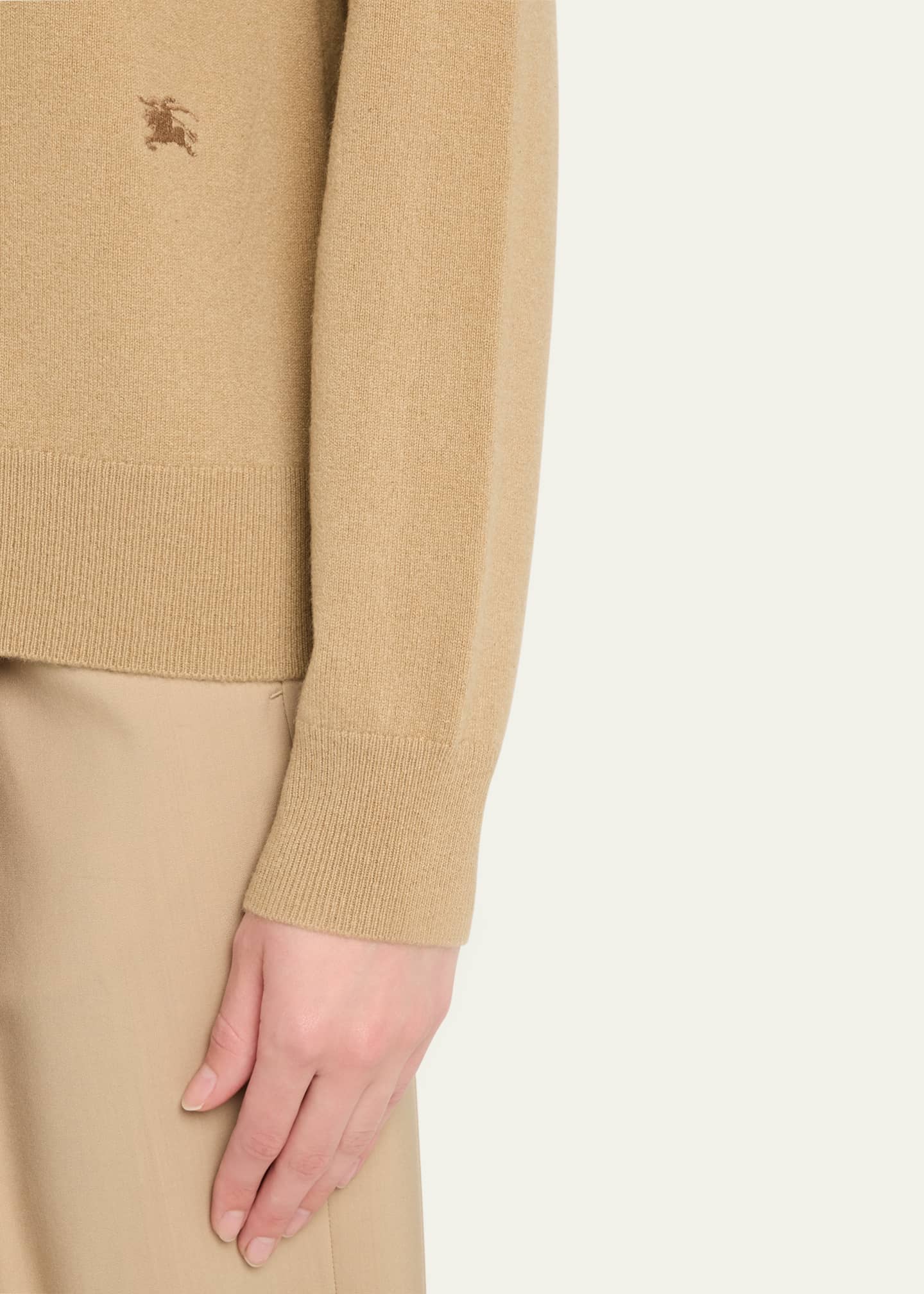 Burberry Cashmere Crewneck Cardigan Image 5 of 5
