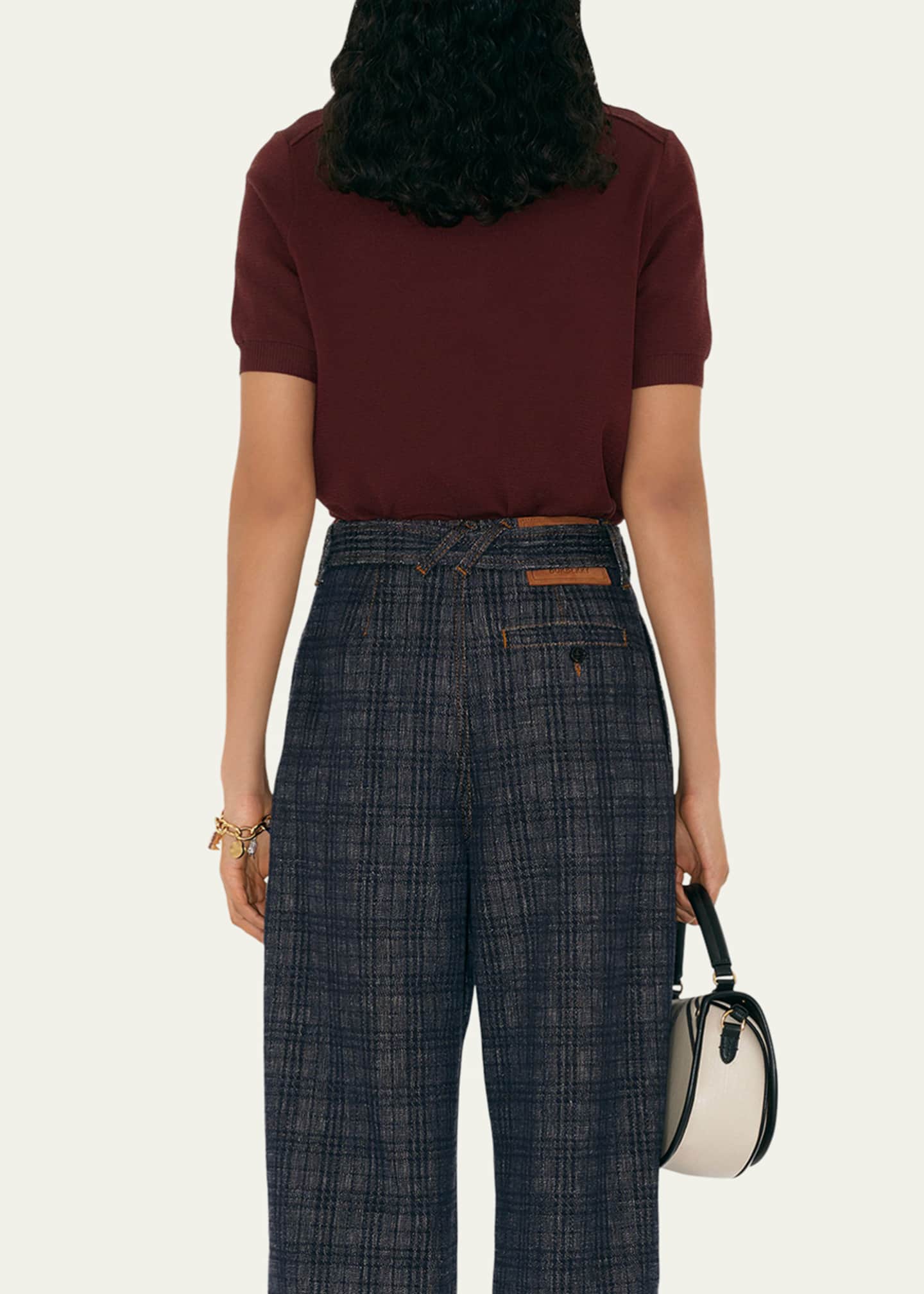 Burberry Short-Sleeve Knit Polo Shirt Image 3 of 4