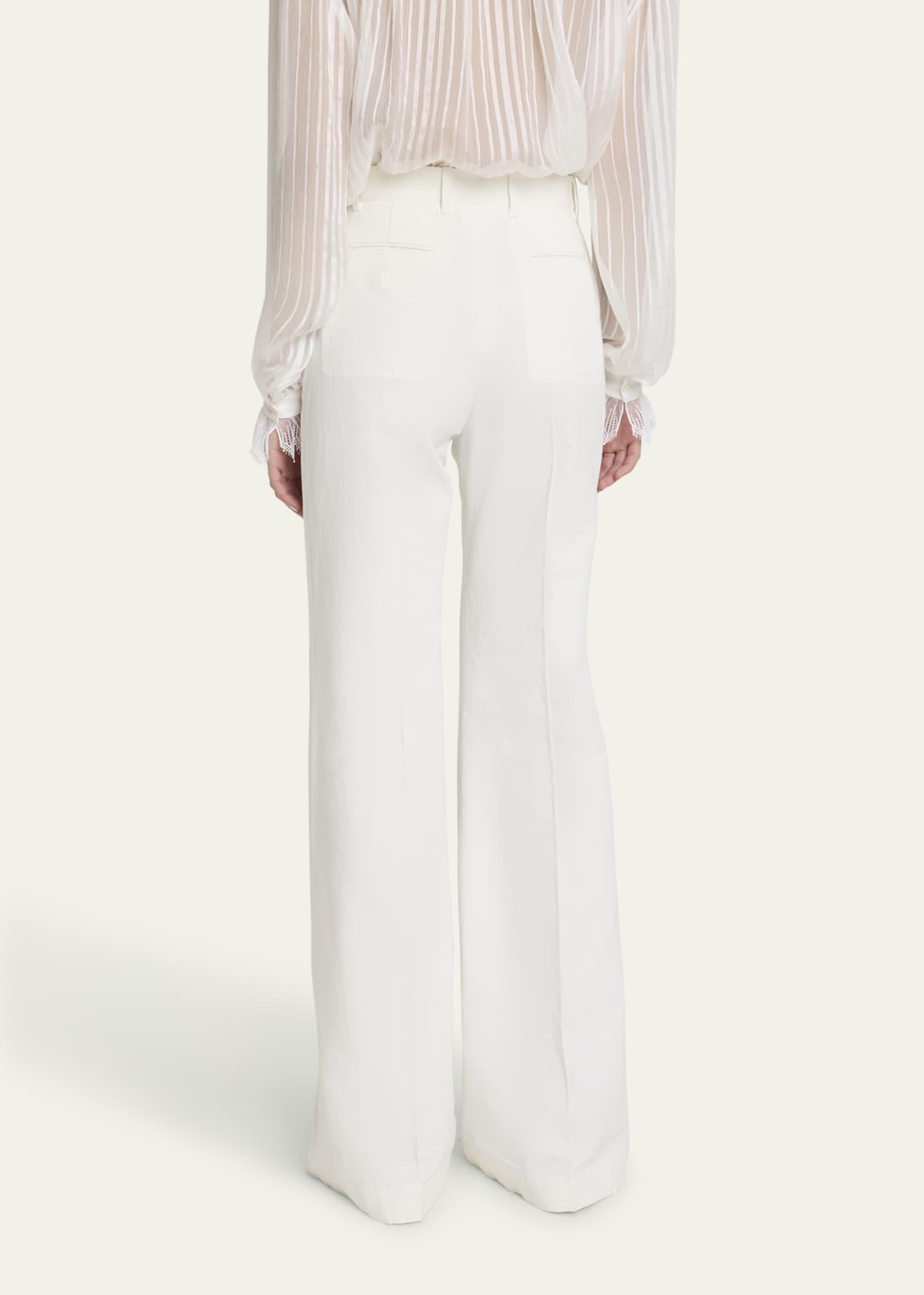 Chloe High-Rise Wide-Leg Cotton Pants - Bergdorf Goodman