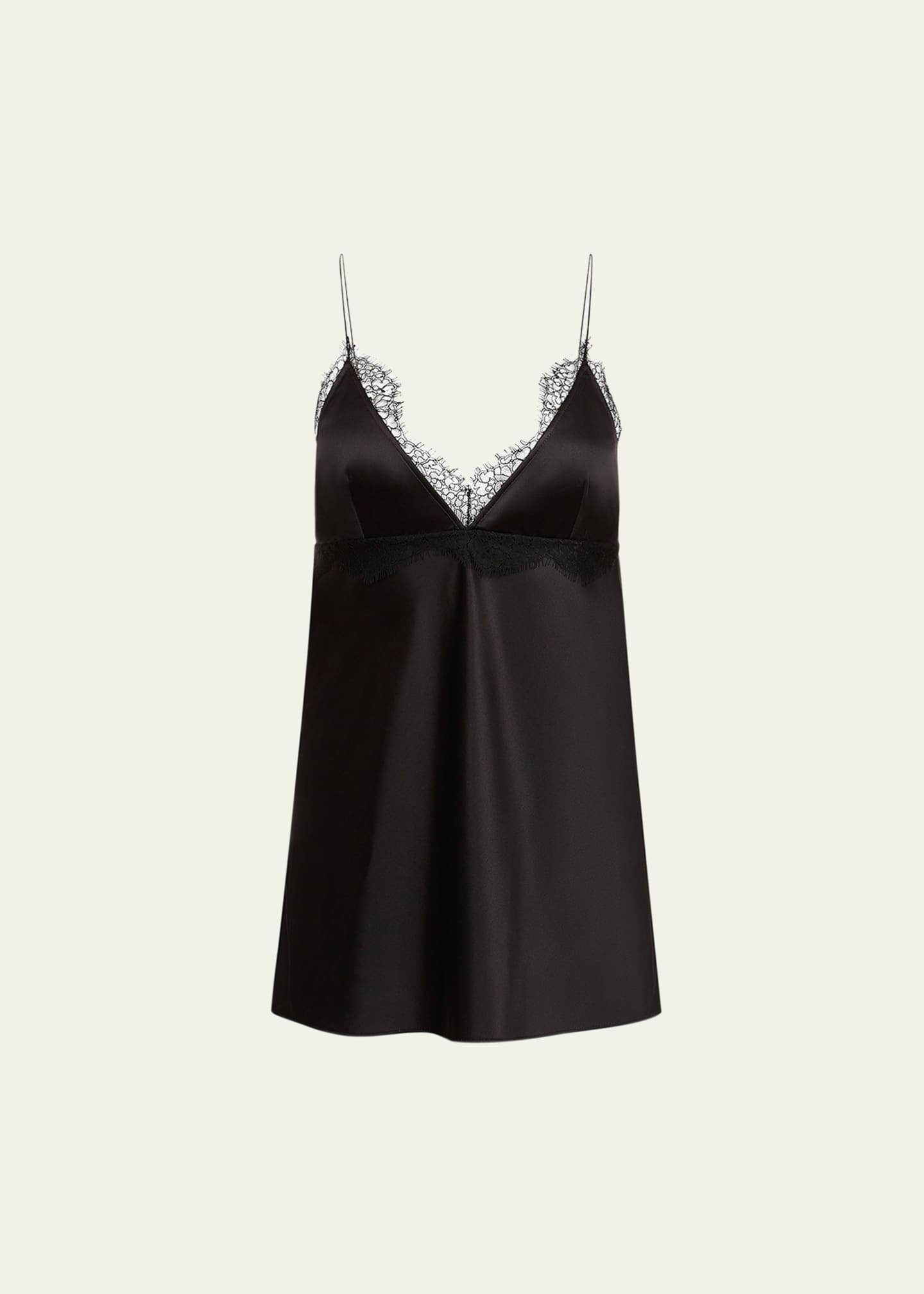 Nina Ricci Lace-Trim Satin Cami