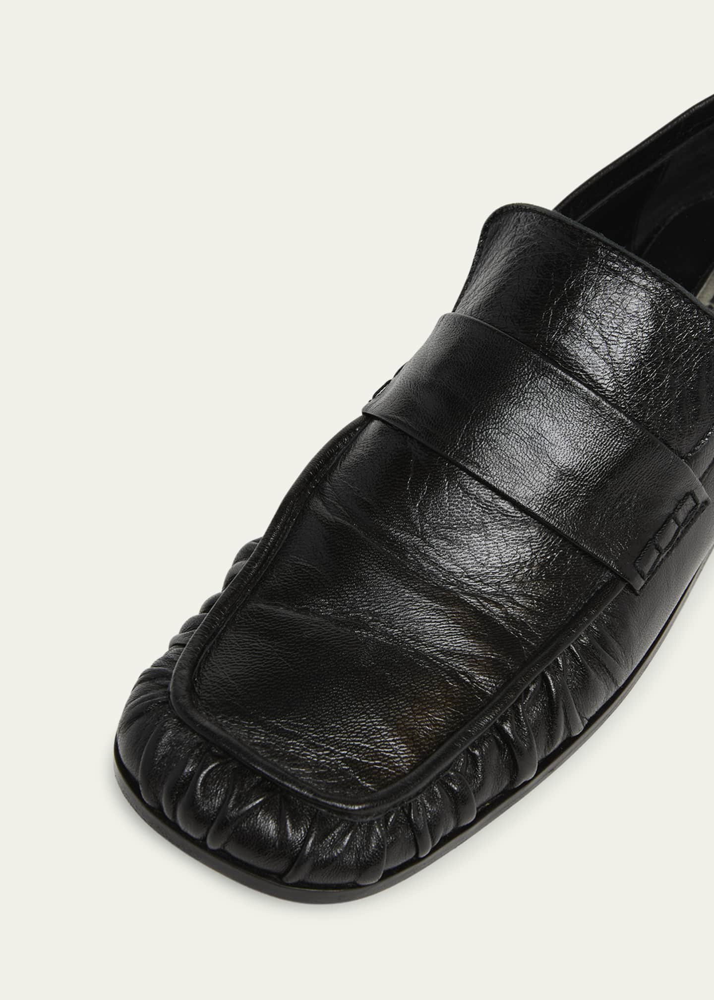 Jil Sander Leather Slip-On Loafers Image 3 of 4