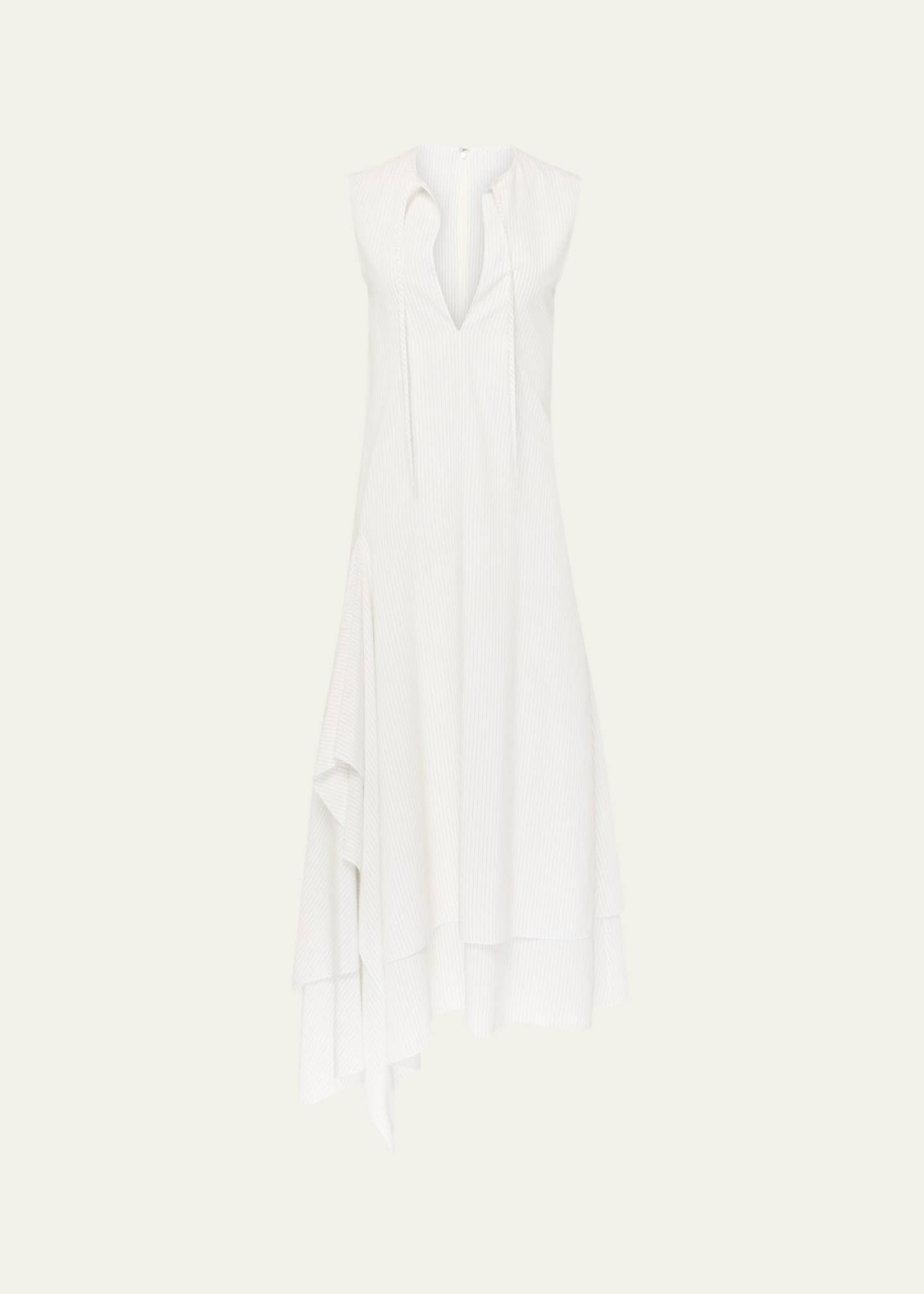 JW Anderson Striped Double Layer Sleeveless Dress