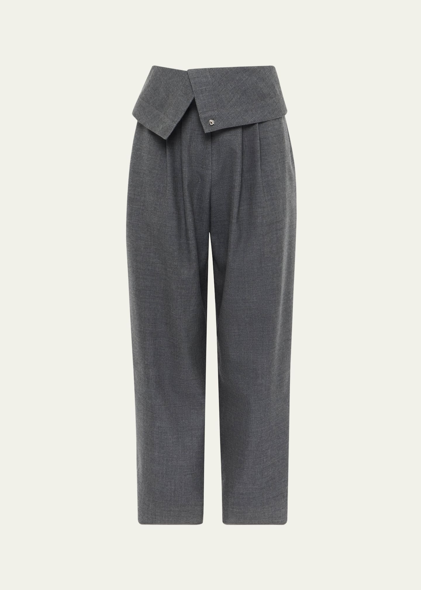 JW Anderson Fold Over Wool Trousers