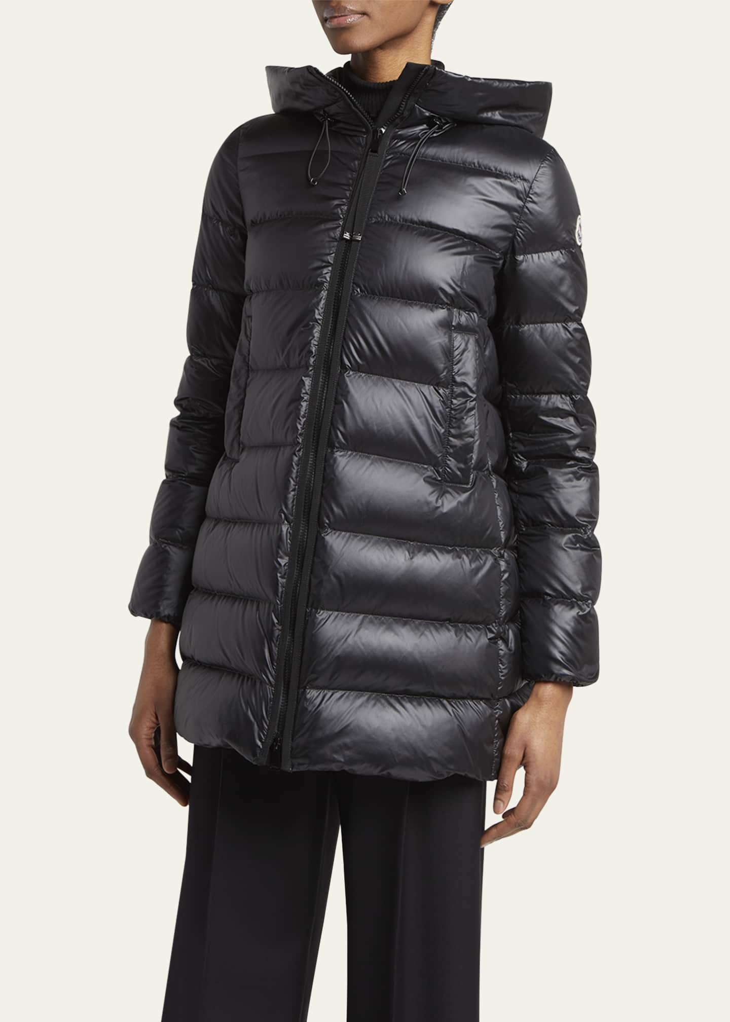Moncler Suyenne Hooded Long Down Parka - Bergdorf Goodman