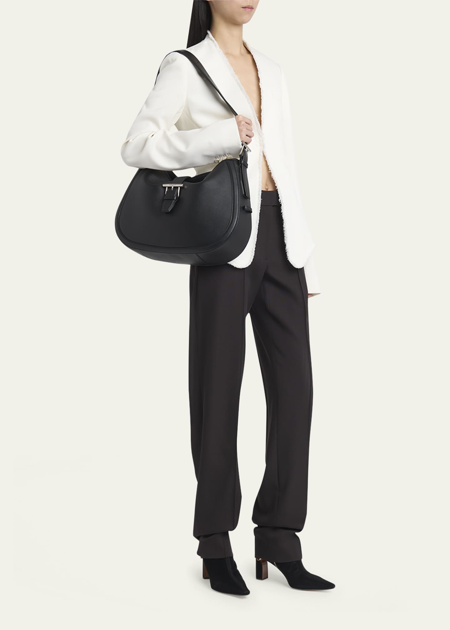 McQueen T-Bar Leather Shoulder Bag Image 5 of 6