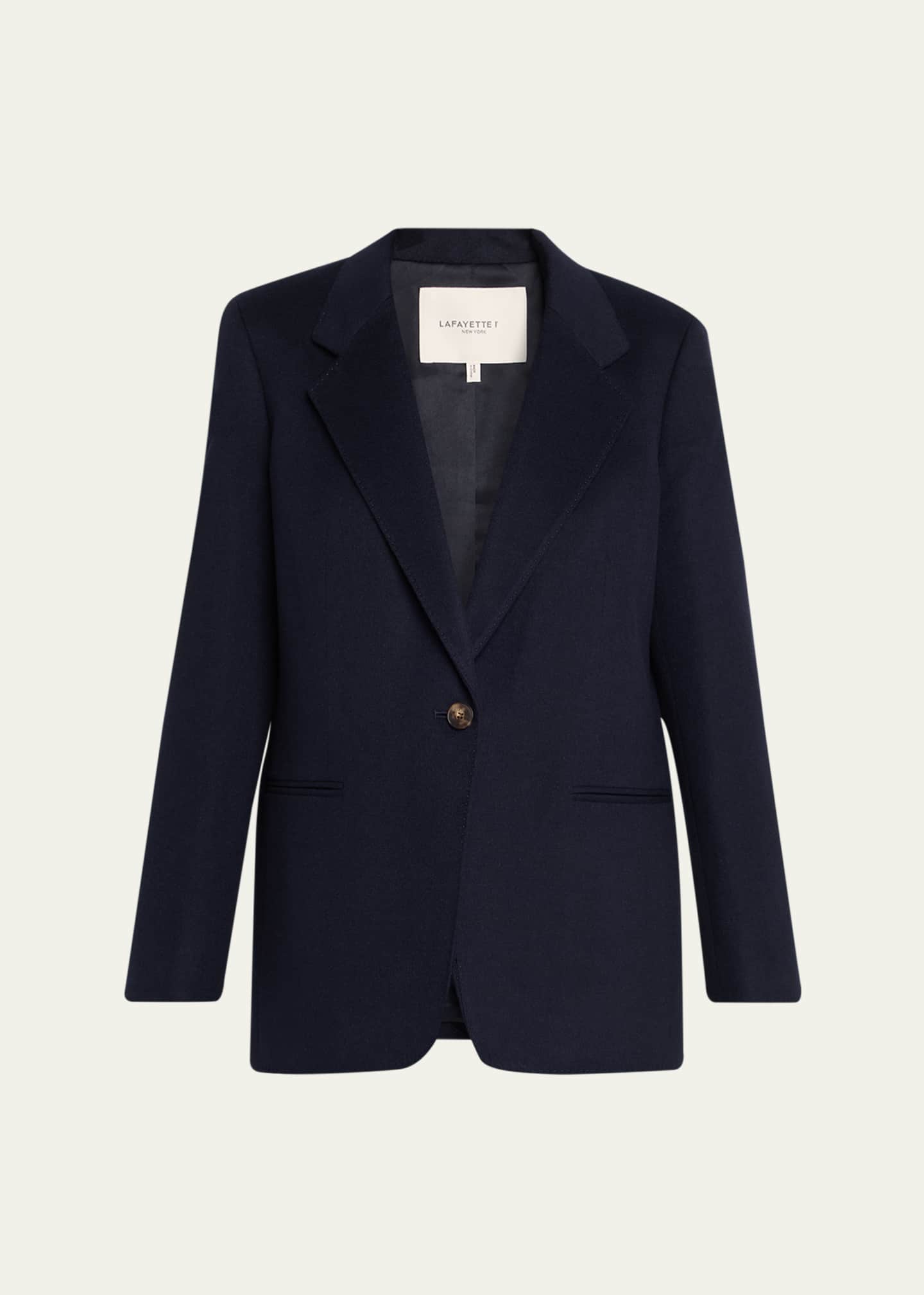 Lafayette 148 New York Single-Button Camel Hair Blazer - Bergdorf Goodman
