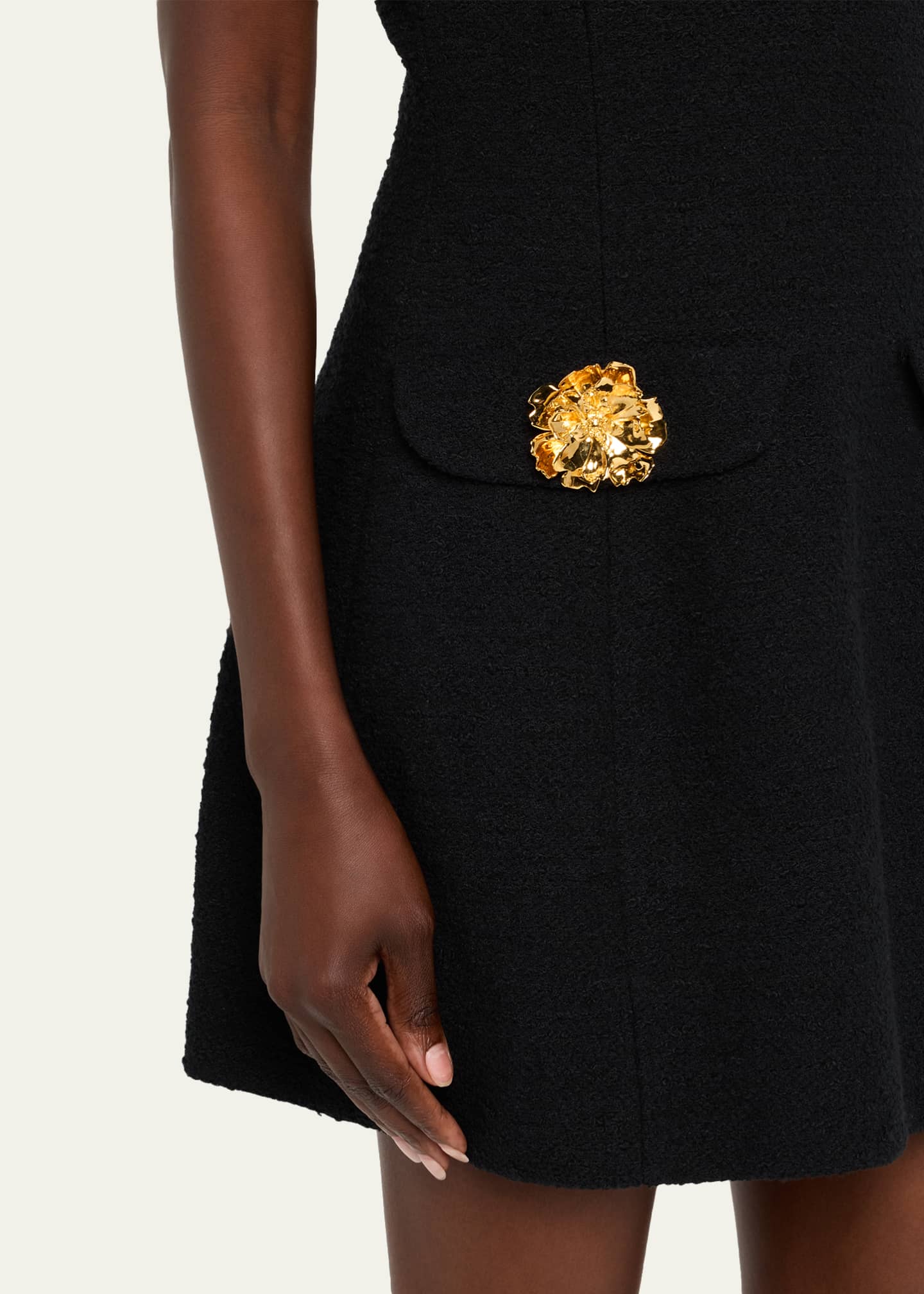 Oscar de la Renta Sleeveless Tweed Mini Day Suit Dress Image 5 of 5