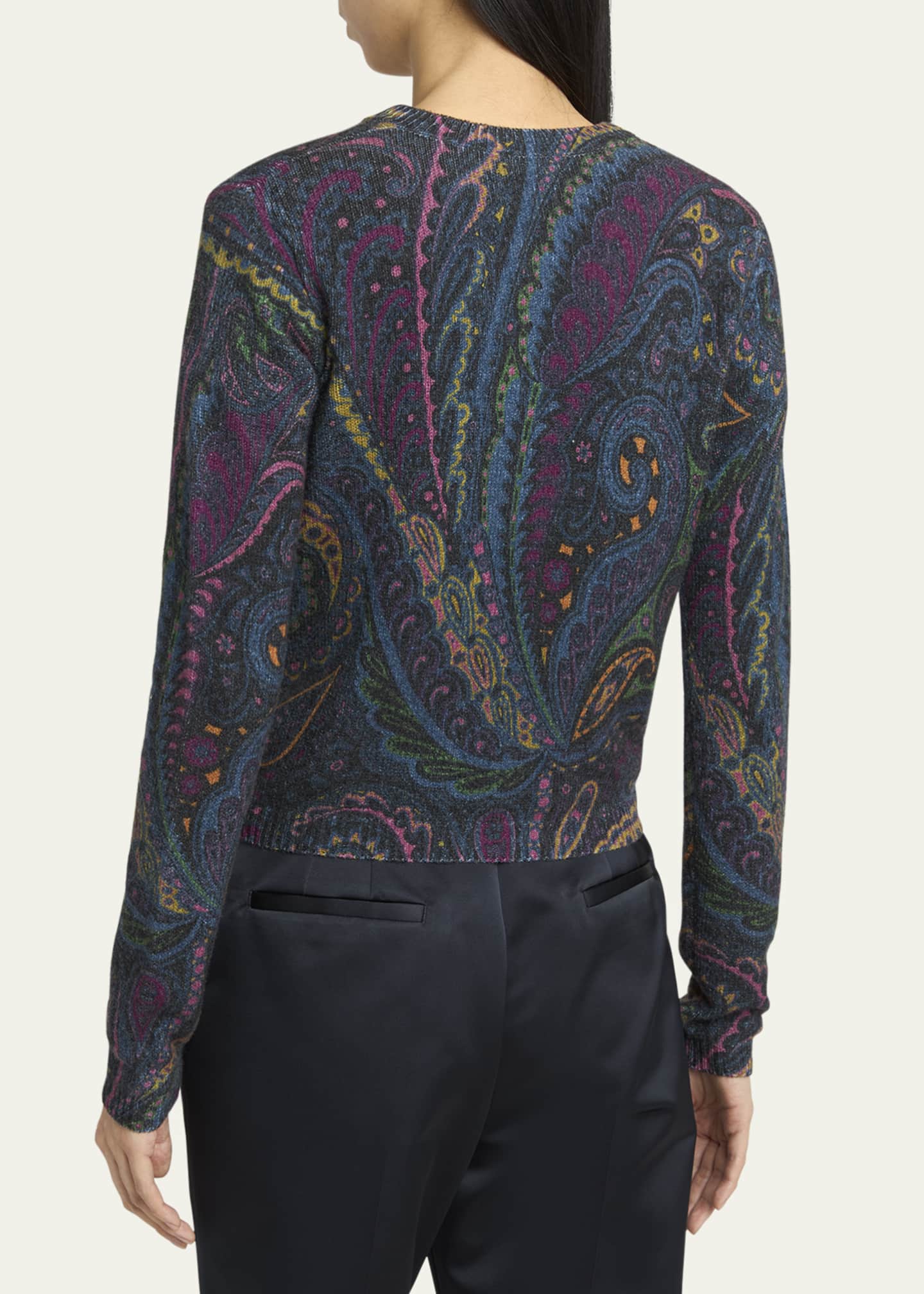 Etro Paisley Knit Cardigan Image 3 of 5