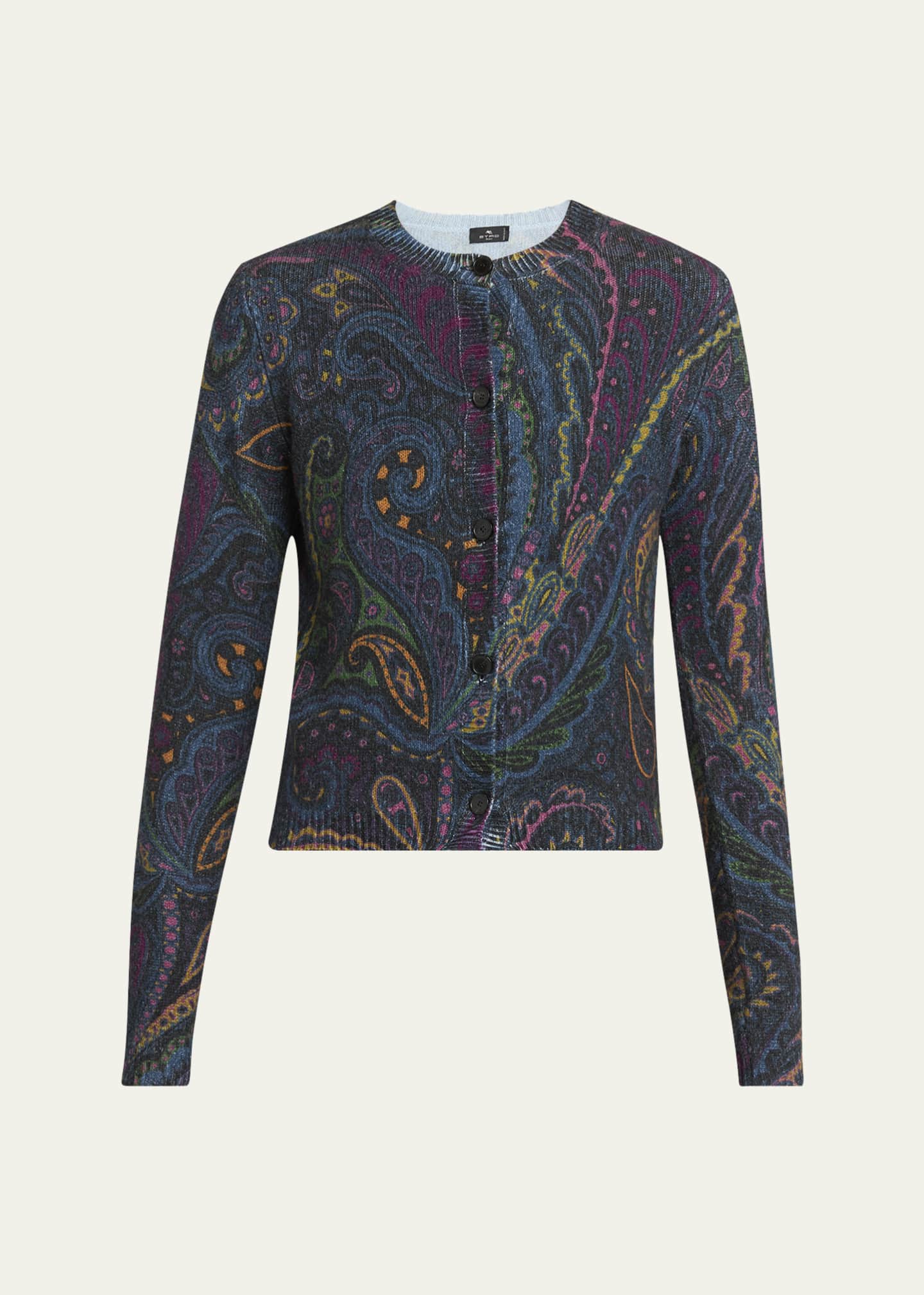 Etro Paisley Knit Cardigan Image 1 of 5