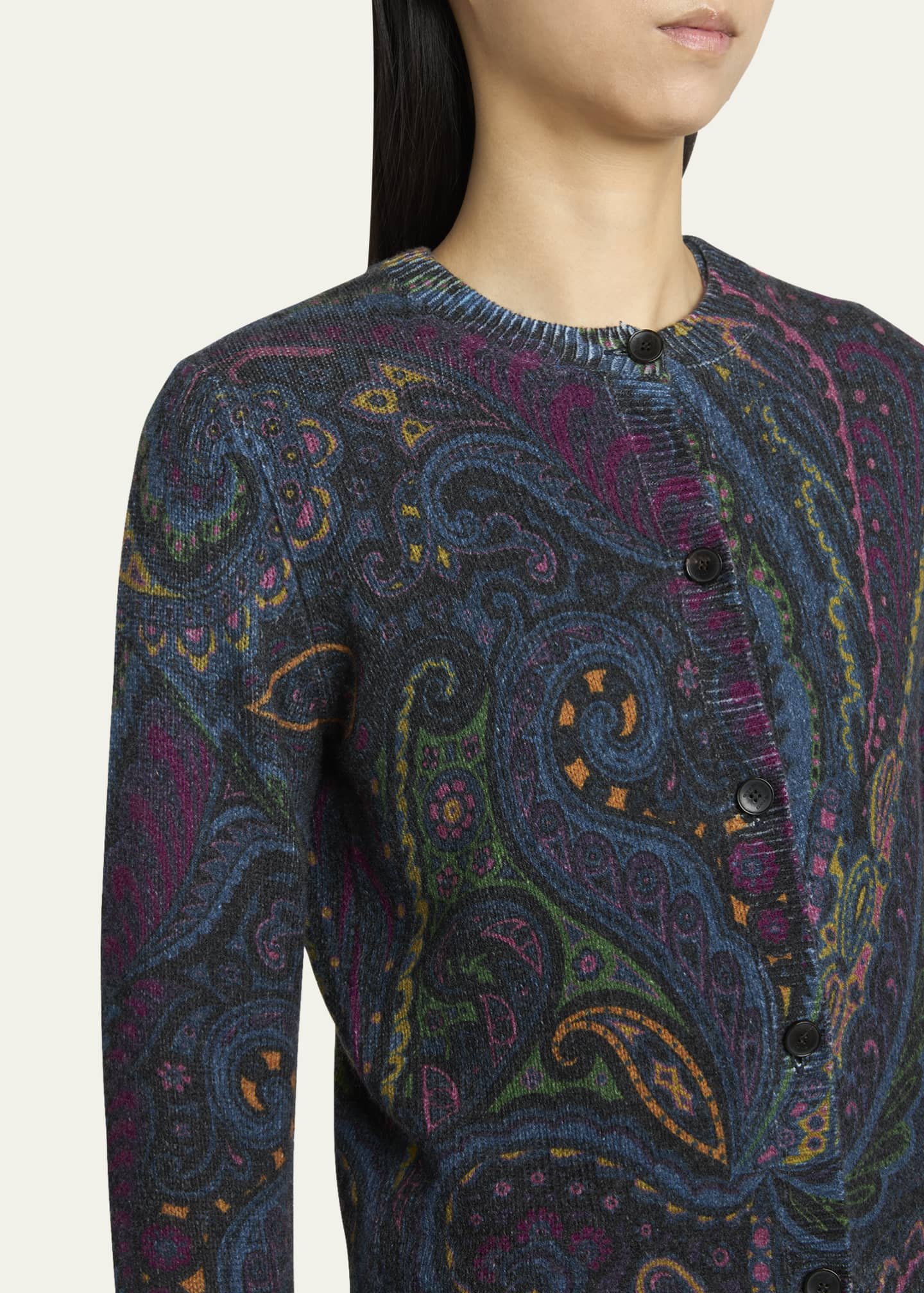 Etro Paisley Knit Cardigan Image 5 of 5