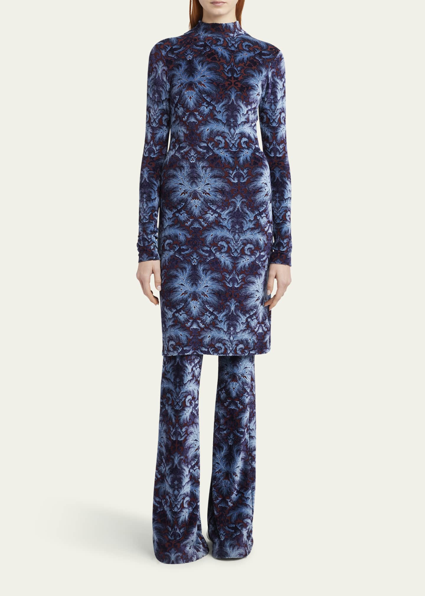 Etro Long-Sleeve Midi Dress Image 2 of 5