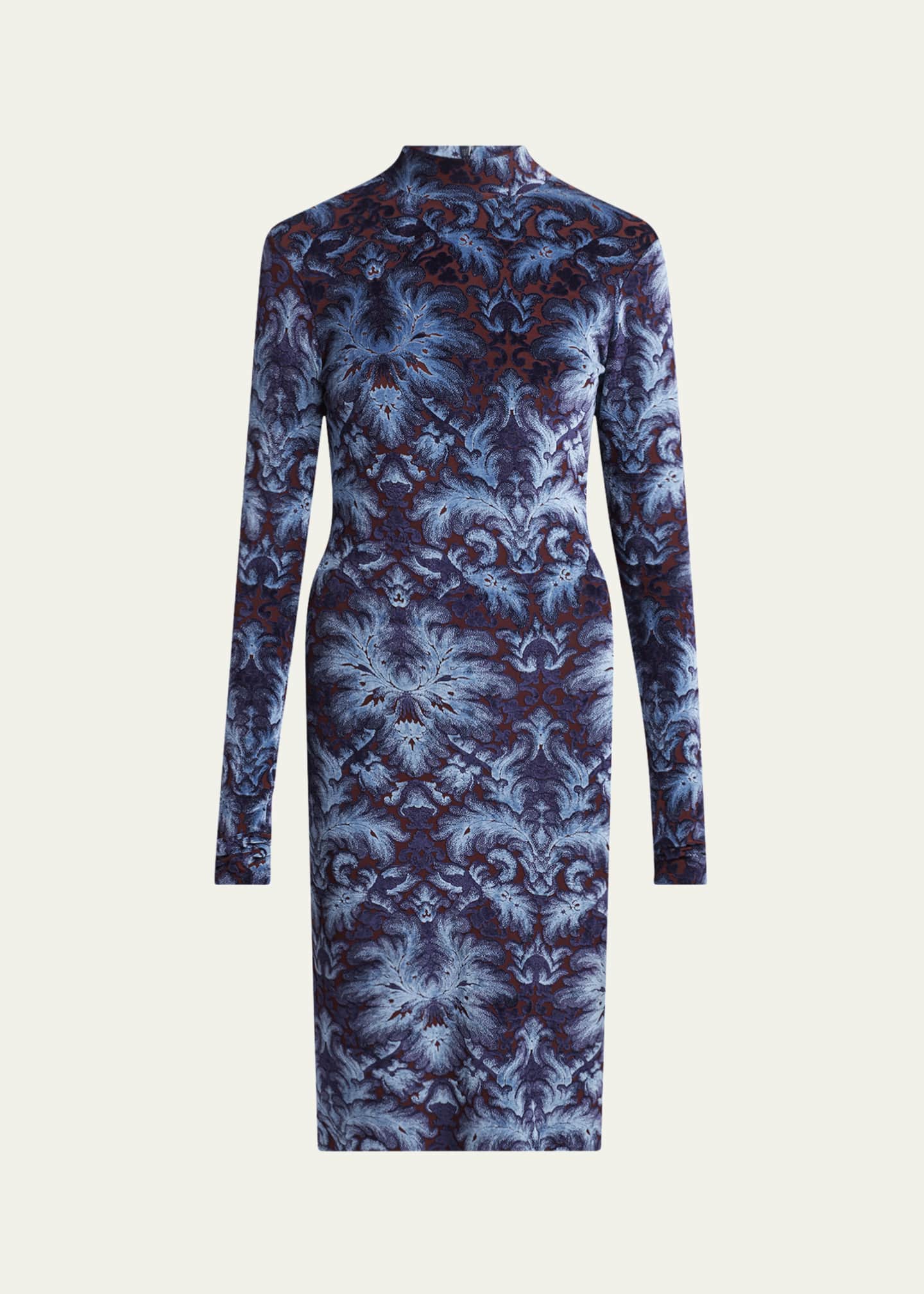 Etro Long-Sleeve Midi Dress Image 1 of 5