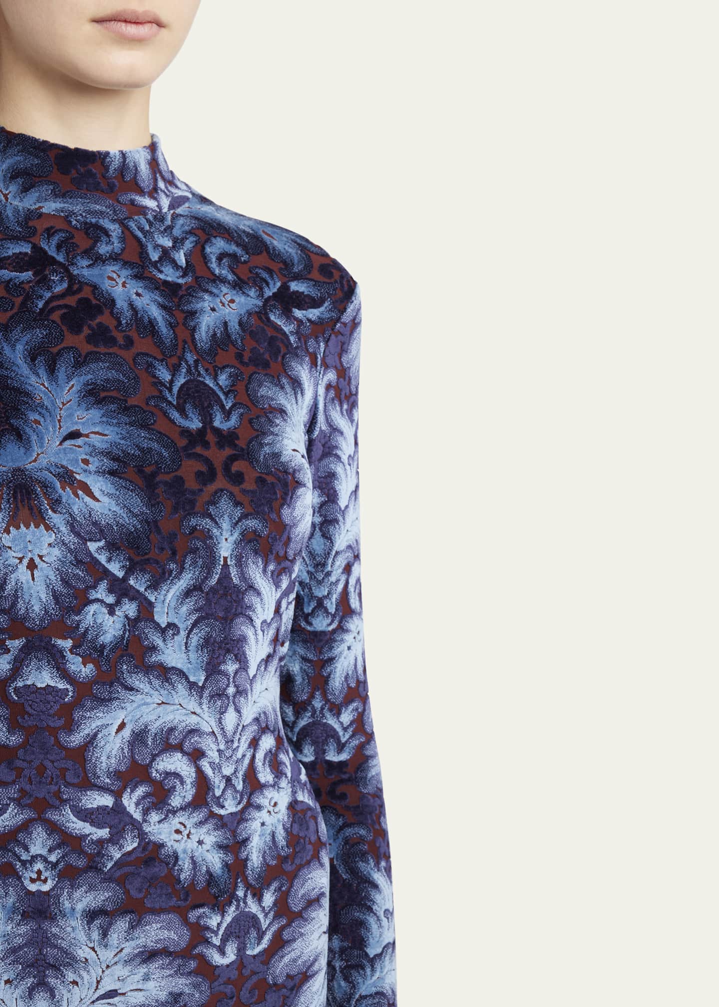 Etro Long-Sleeve Midi Dress Image 5 of 5