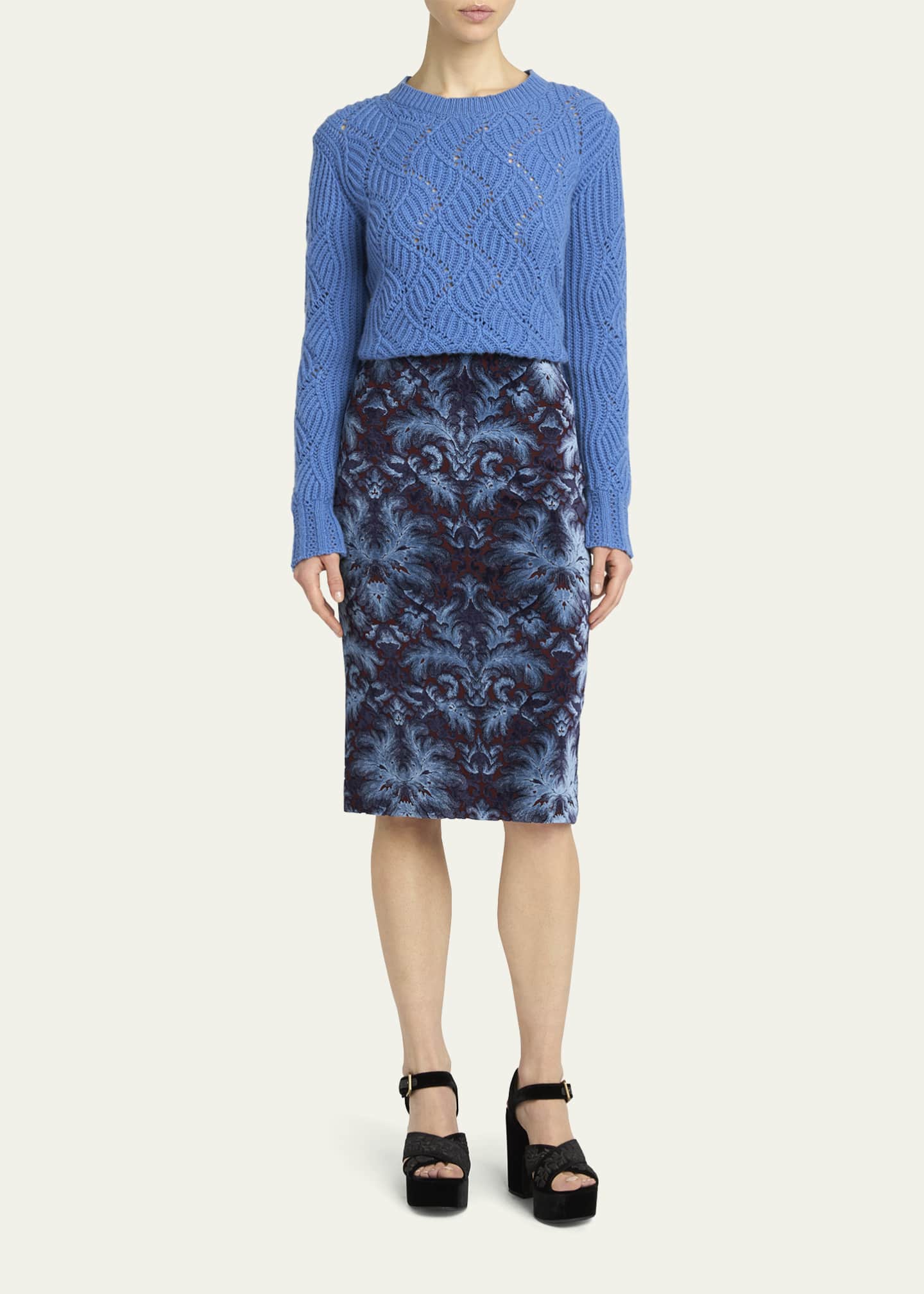 Etro Straight Knee-Length Skirt Image 2 of 5
