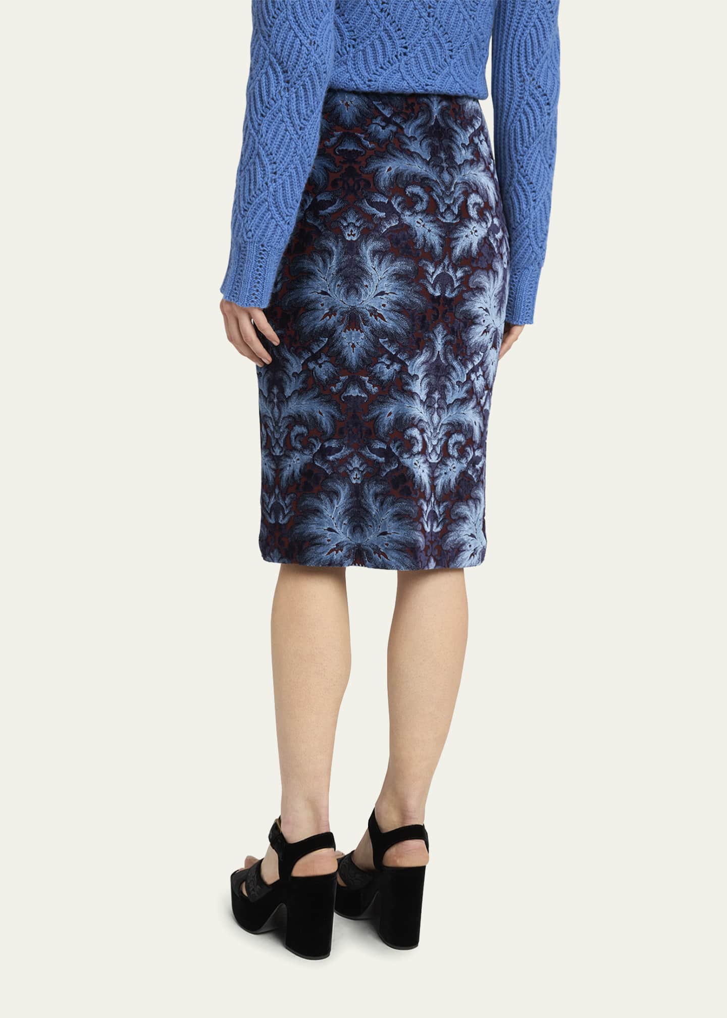 Etro Straight Knee-Length Skirt Image 3 of 5