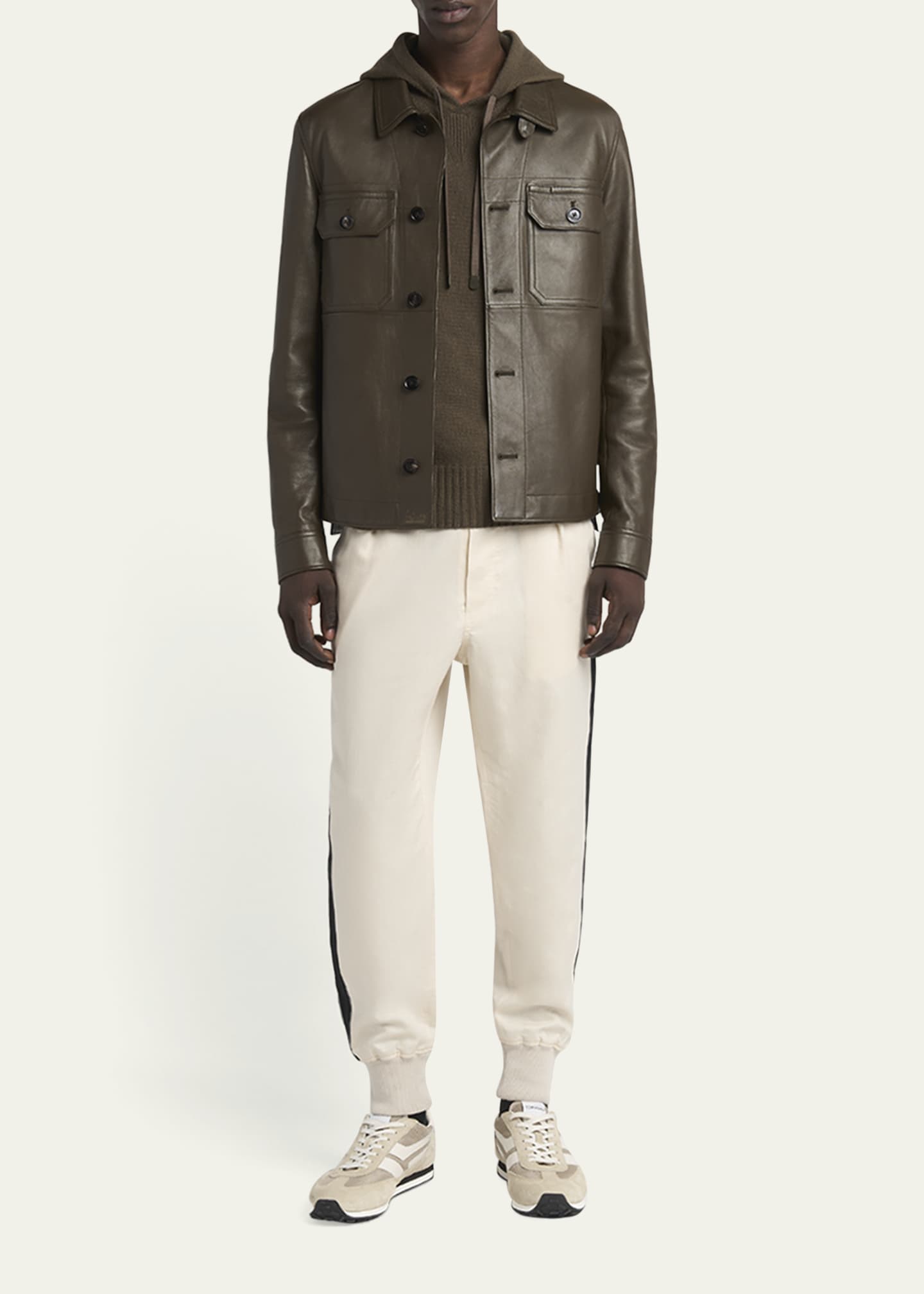 TOM FORD Men's Seamless Cashmere Pullover Hoodie - Bergdorf
