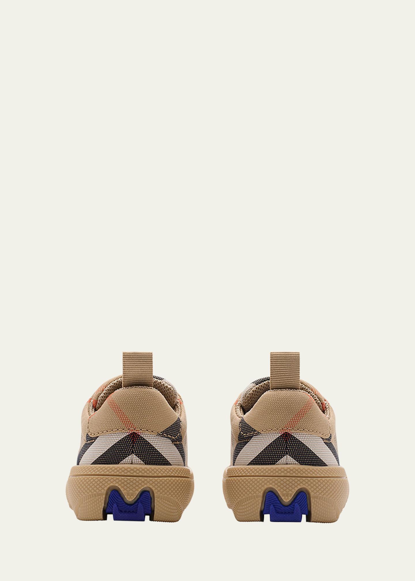 Burberry Kid's Cambridge Cotton Check Sneakers, Baby - Bergdorf