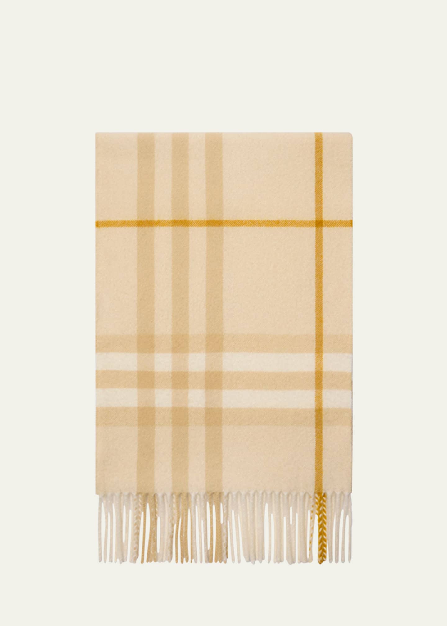 Burberry Giant Check Cashmere Scarf Image 1 of 2