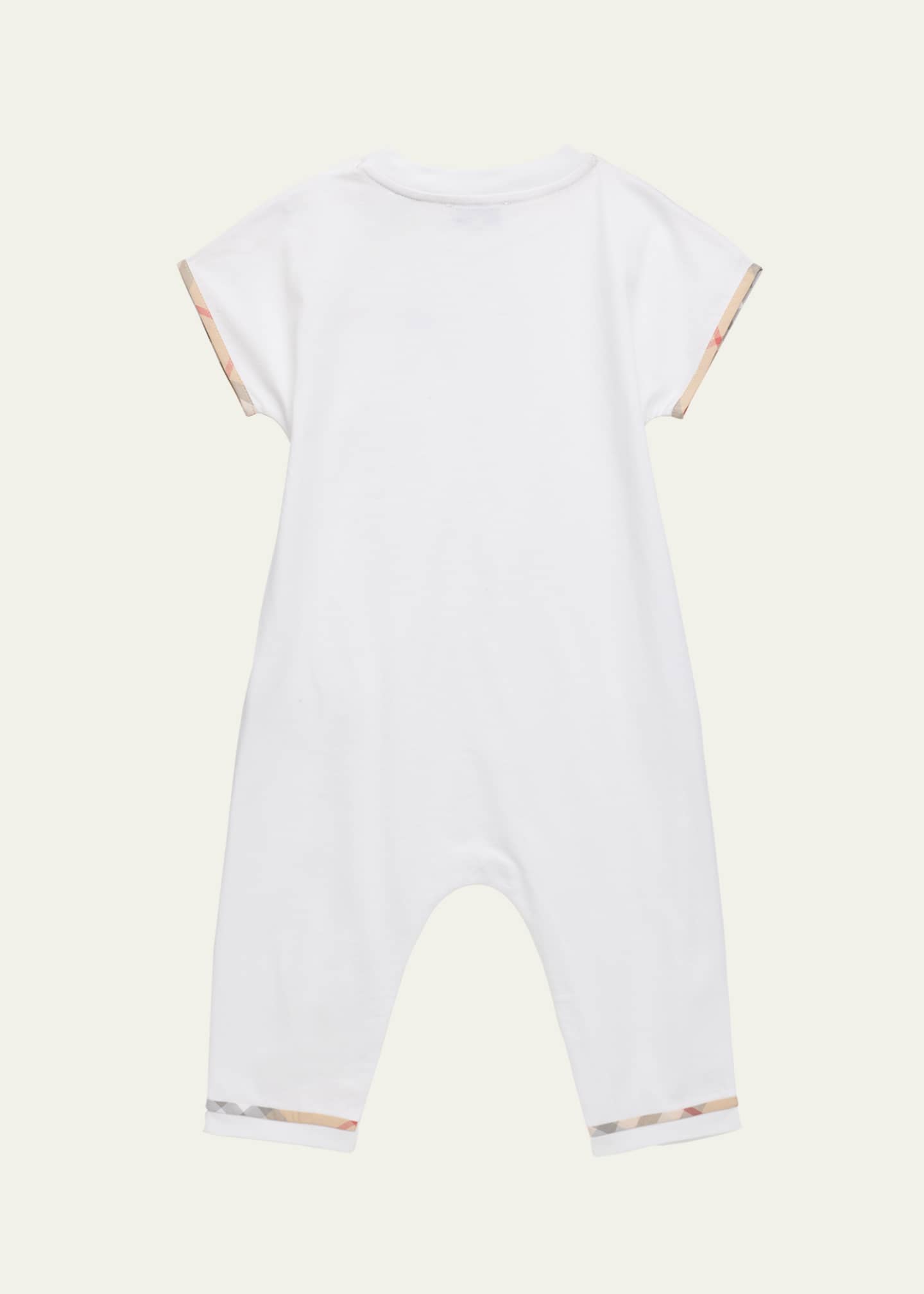 Burberry Boy's Jensen Cotton Jersey Playsuit, Size Newborn-18M Image 2 of 3