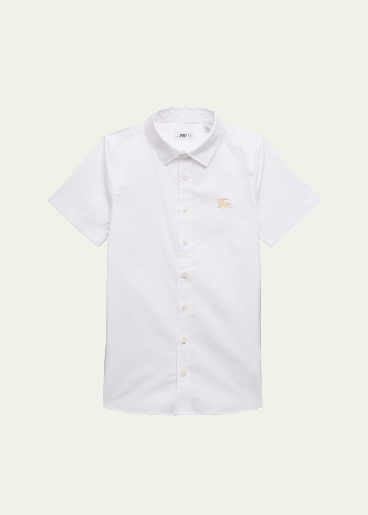 キッズ用トップス Burberry FW25 KB5 OWEN SS BEAR MX (8111939 A1464) Burberry Kids Shirt with pocket | Kids's Boys clothes (4-14