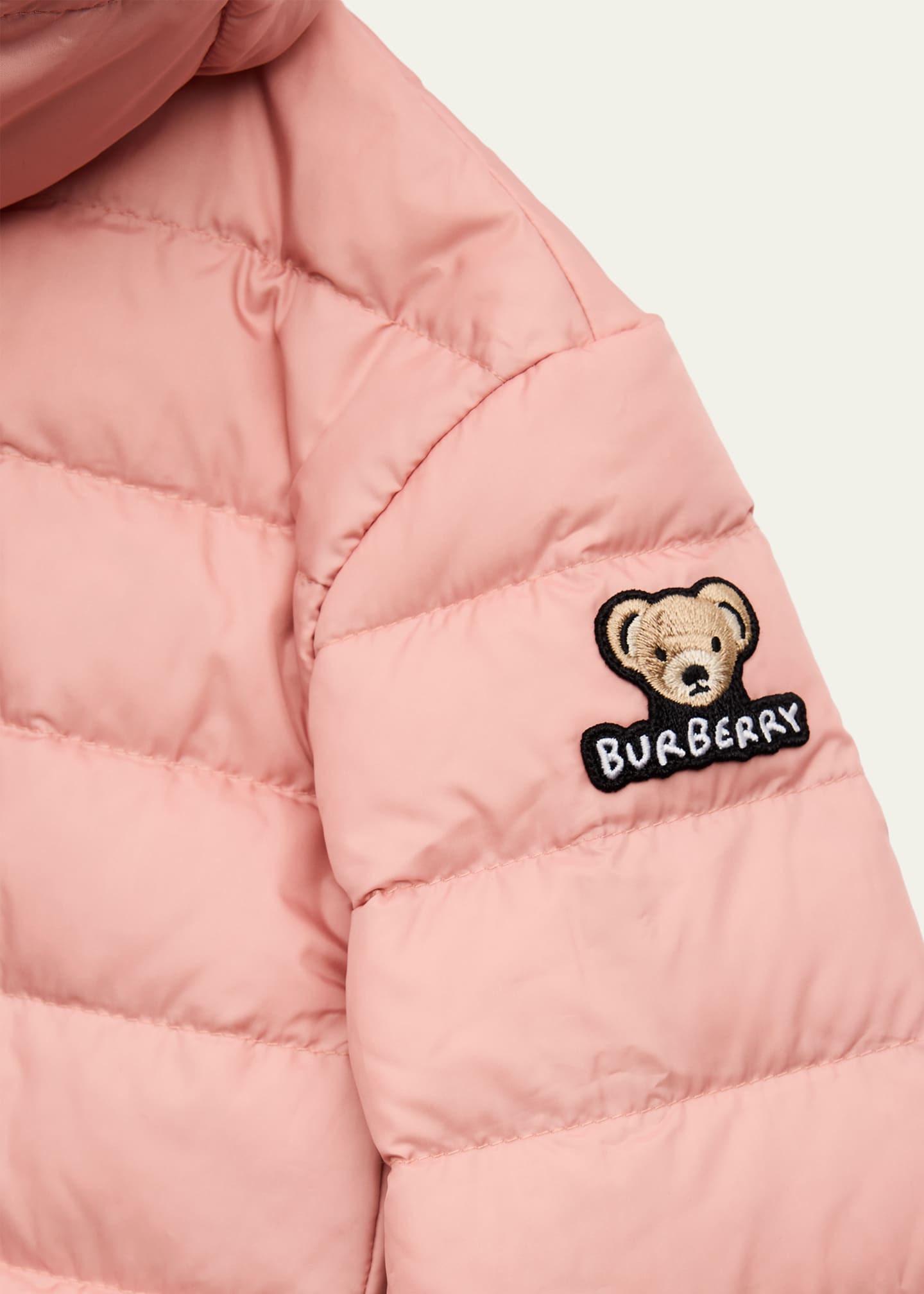 Burberry Girl's Cecilia Hooded Down Jacket, Size Newborn-10