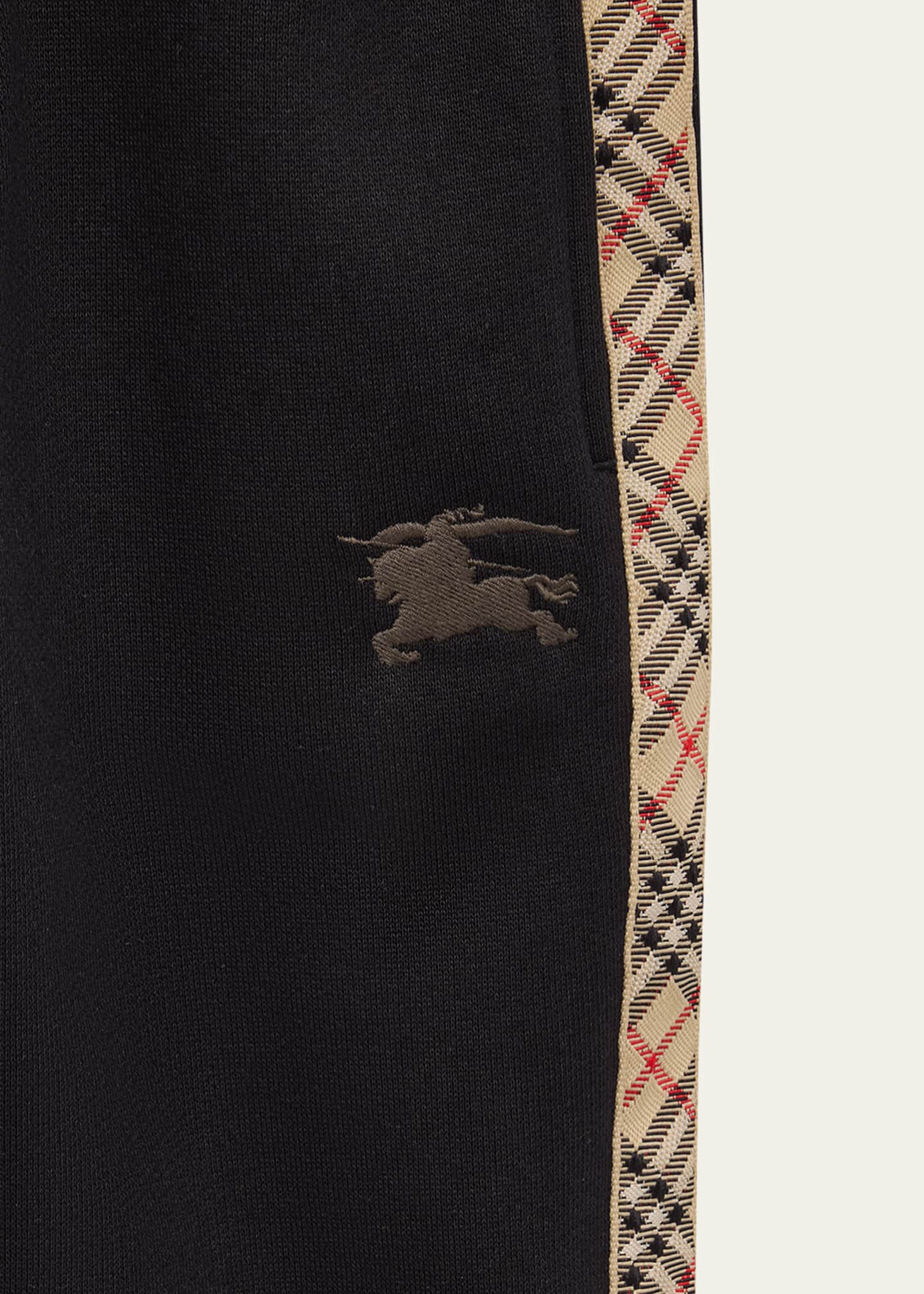 Burberry Boy's Jackson Check Tape Jog Pants, Size Newborn-14 Image 3 of 3