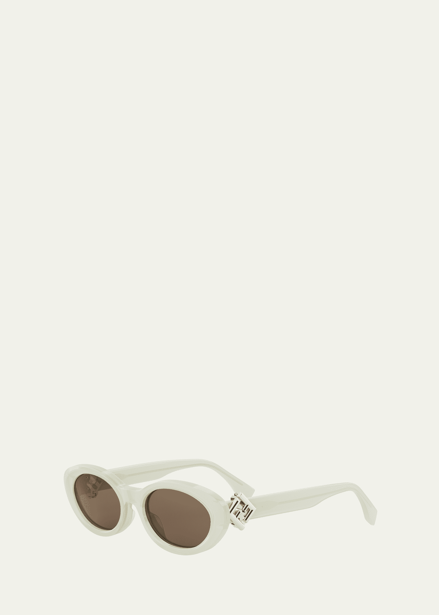 Fendi FF Diamonds Acetate Oval Sunglasses Image 2 of 3