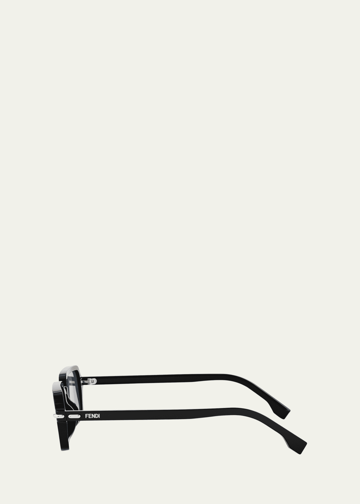 Fendi Selleria Acetate Rectangular Sunglasses Image 3 of 3