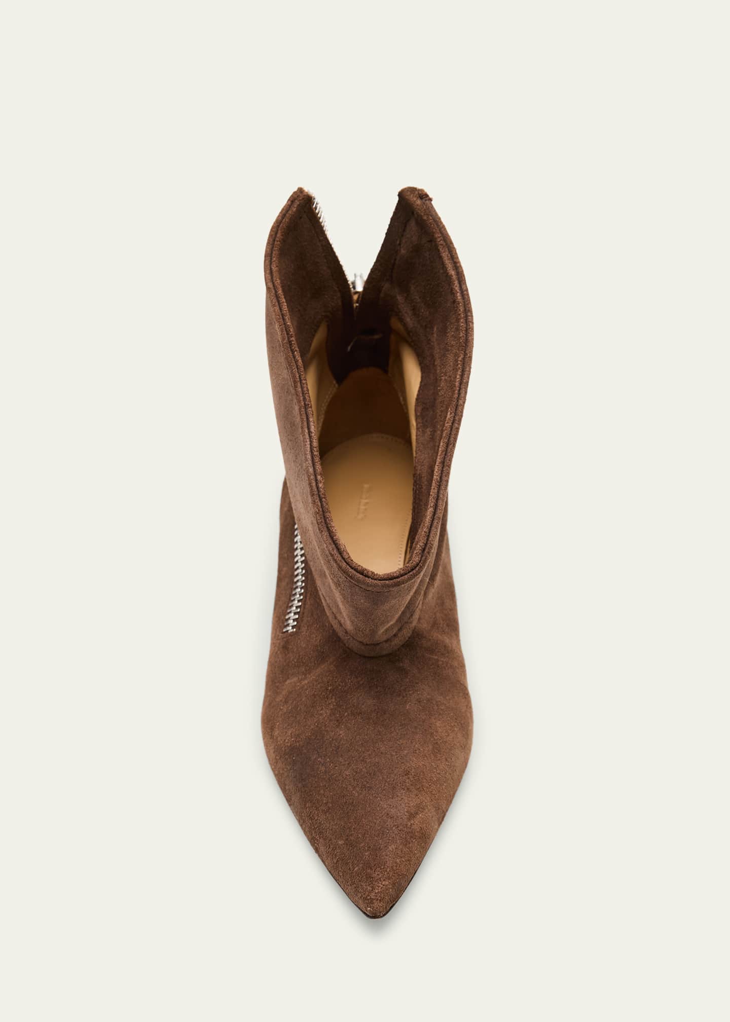 JW Anderson Biker Suede Kitten-Heel Booties Image 4 of 4