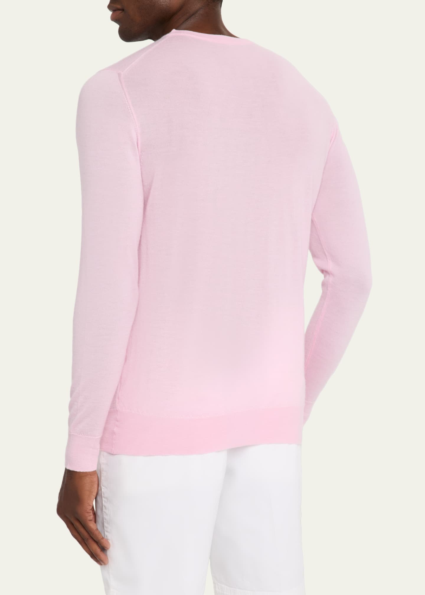 Anderson & Sheppard Men's Cashmere Crewneck Sweater Image 3 of 5