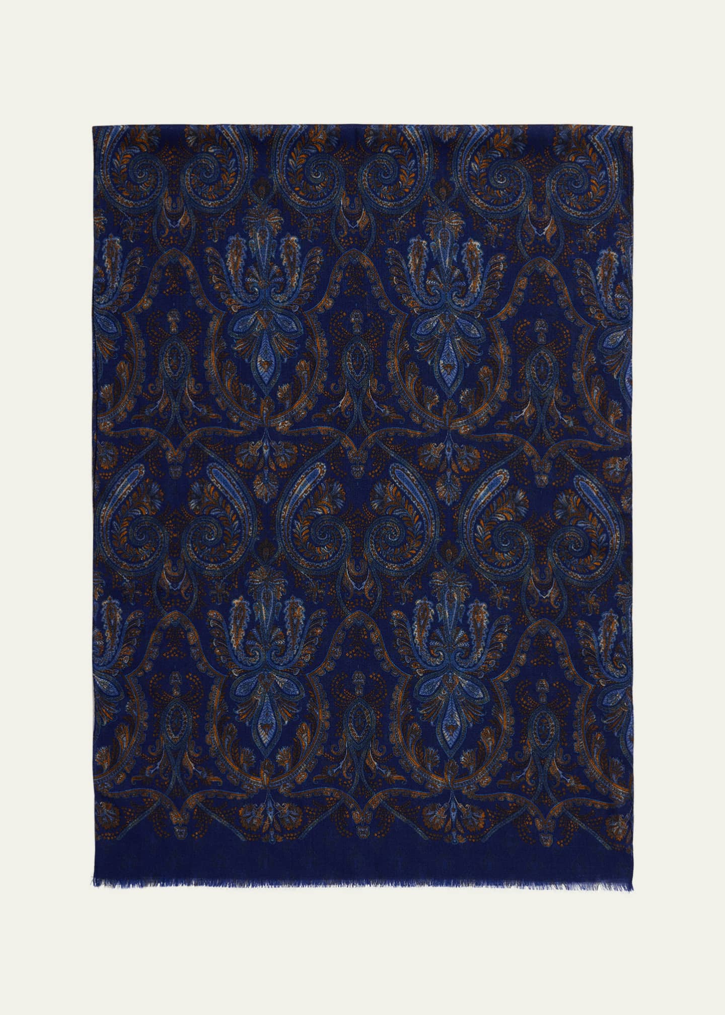 Anderson & Sheppard Soft Woollen Print Scarf Image 1 of 4